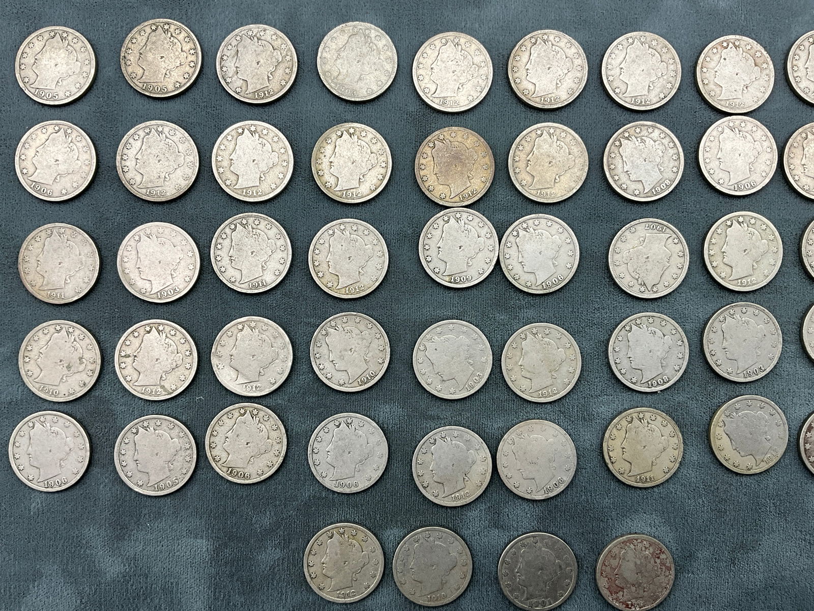 US 1901-1912 A Collection of Liberty Head Nickels, Cupro-Nickel, KM-112 - 4