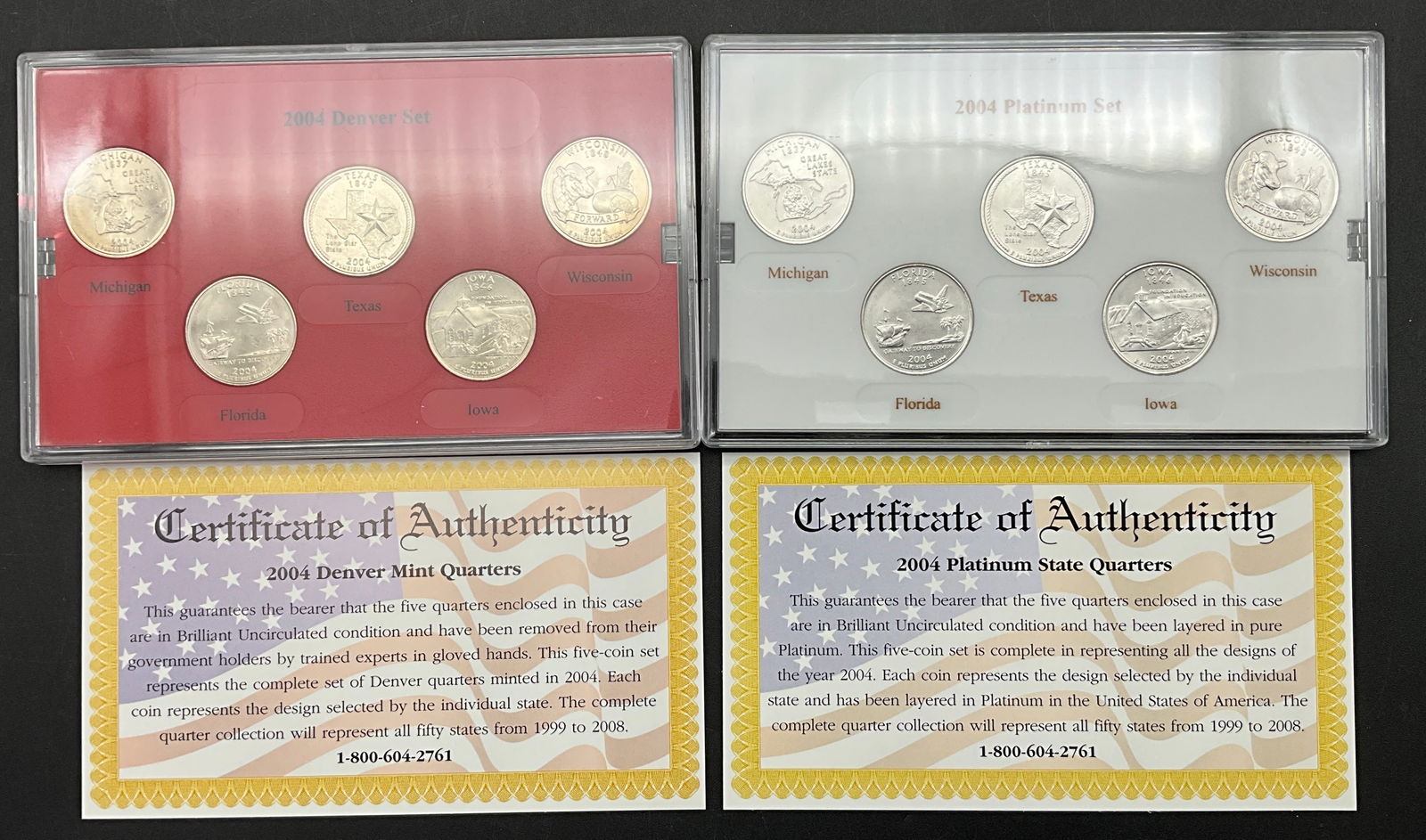 US 2004 State Quarter Collection, Copper-Nickel Clad - 2