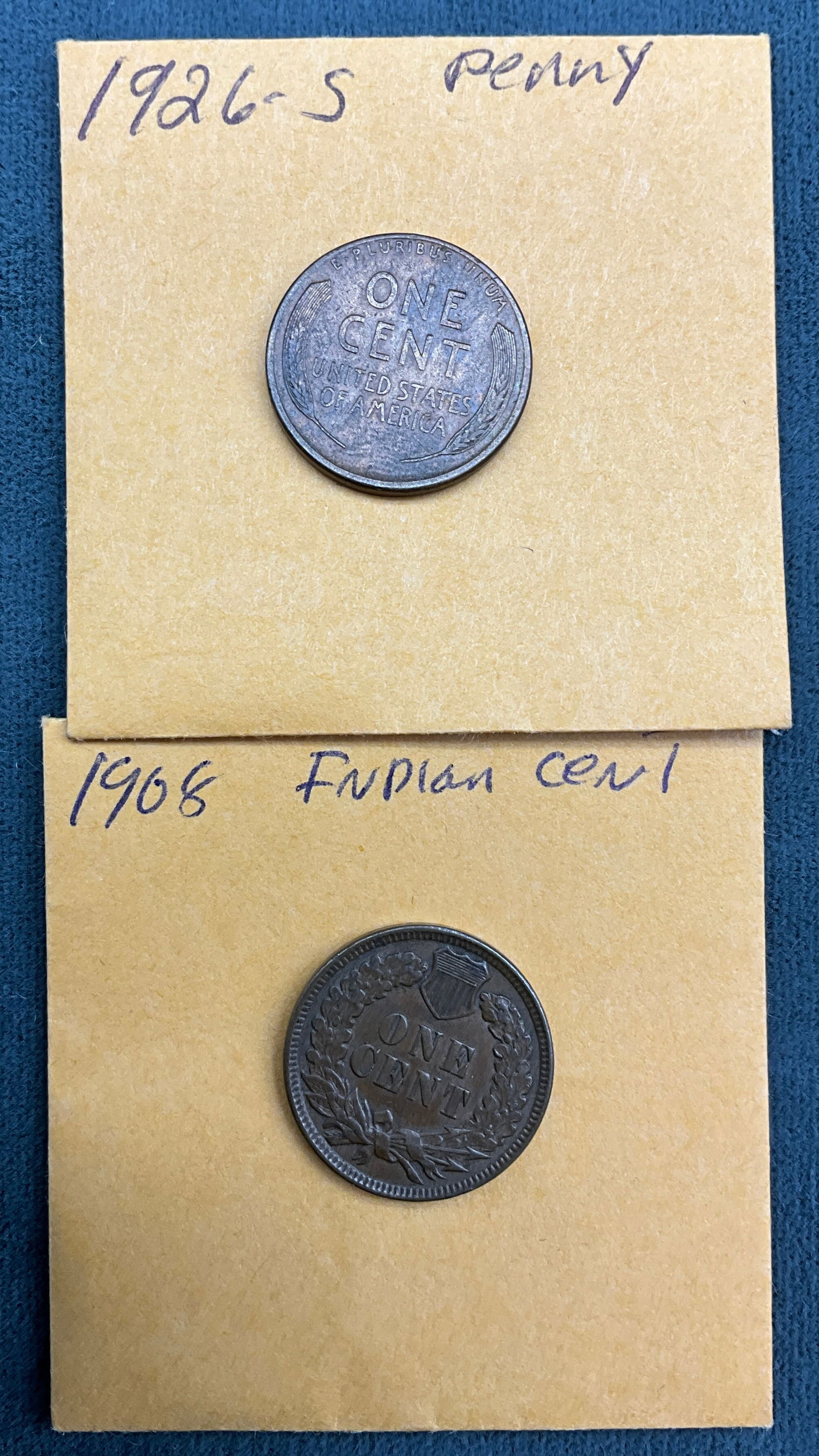 A Pair of US 1908 and 1926-S Cents, Copper, KM-90a and KM-132 - 3