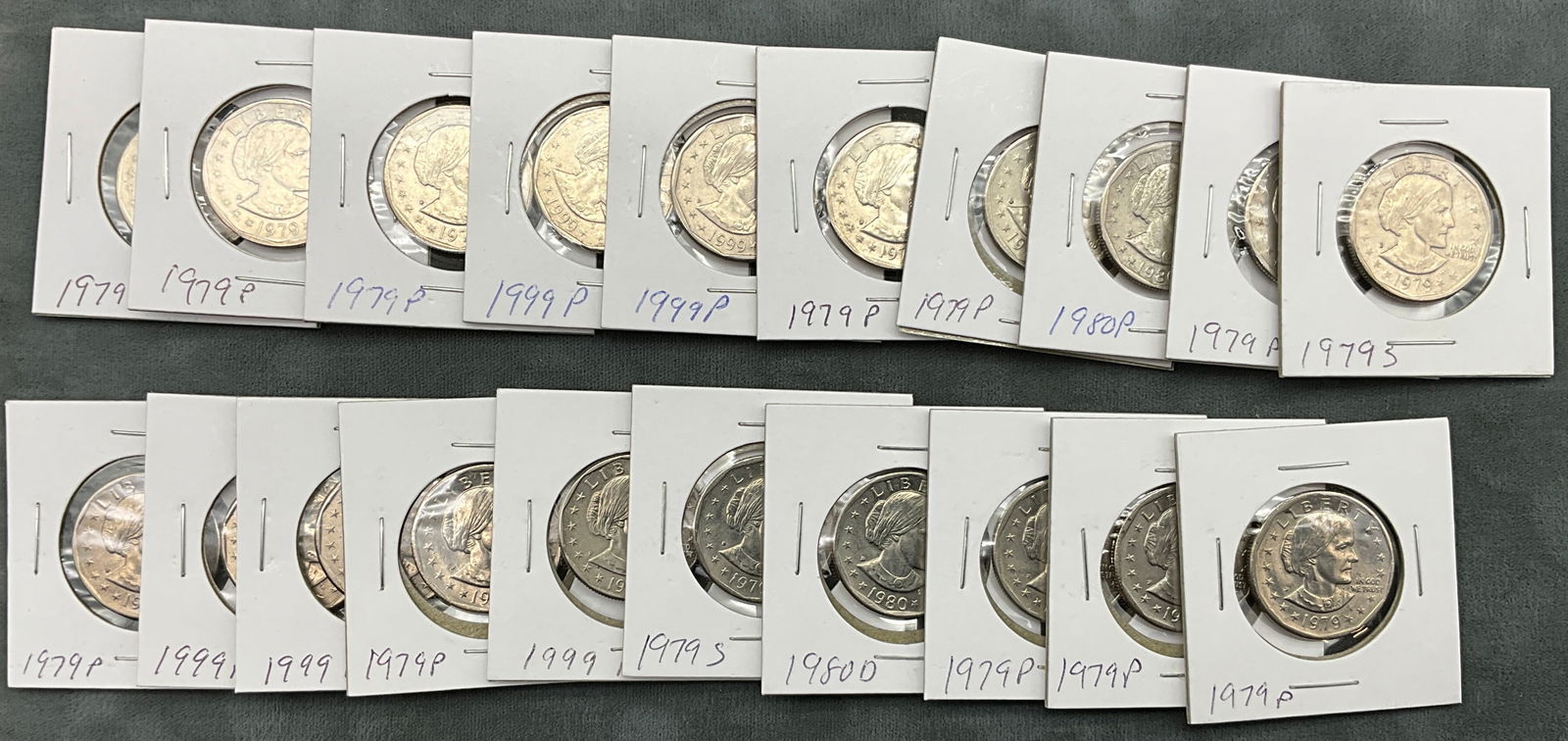 US 1979-1999 Susan B. Anthony Dollars, Copper-Nickel Clad, KM-207 - 2