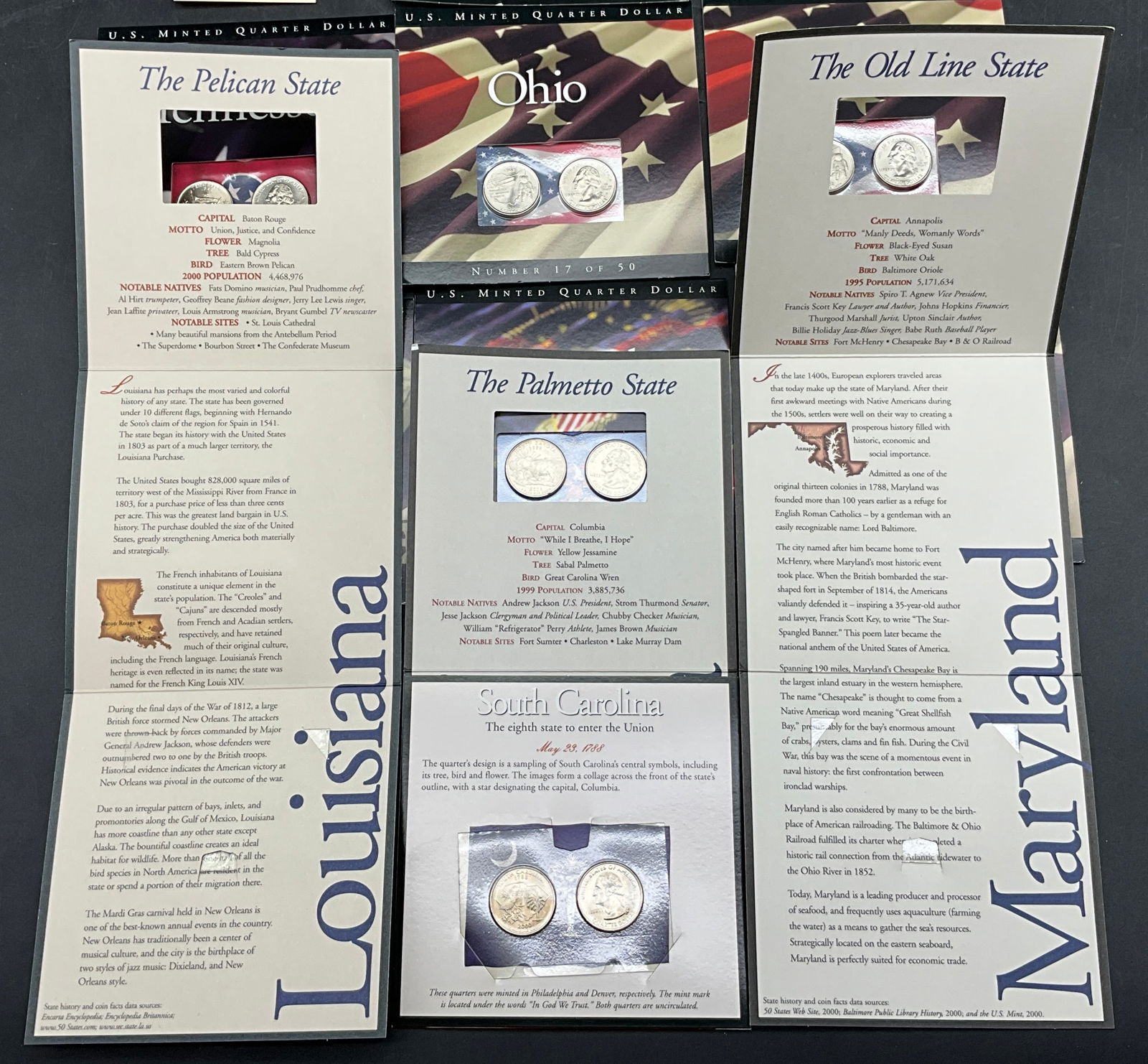 US 2000-2006 State Quarter P&D Sets, Copper-Nickel Clad - 2