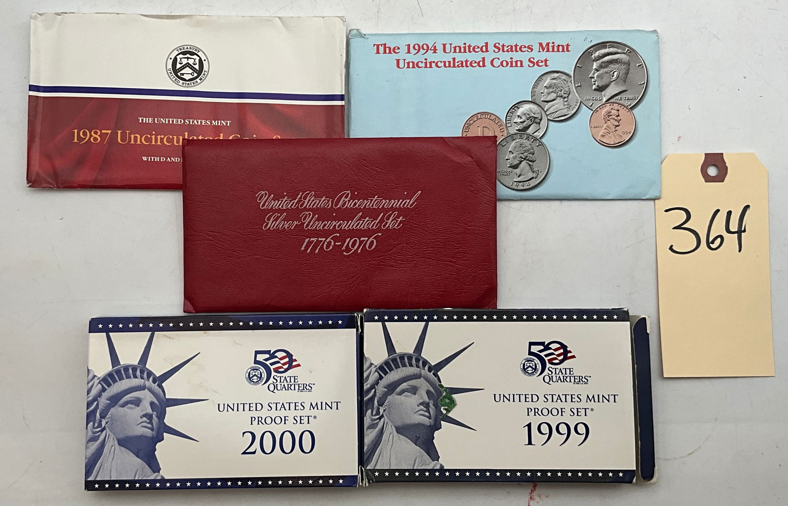 US 1976-2000 Uncirculated and Proof Coin Set Collection, Silver (1 of 4)