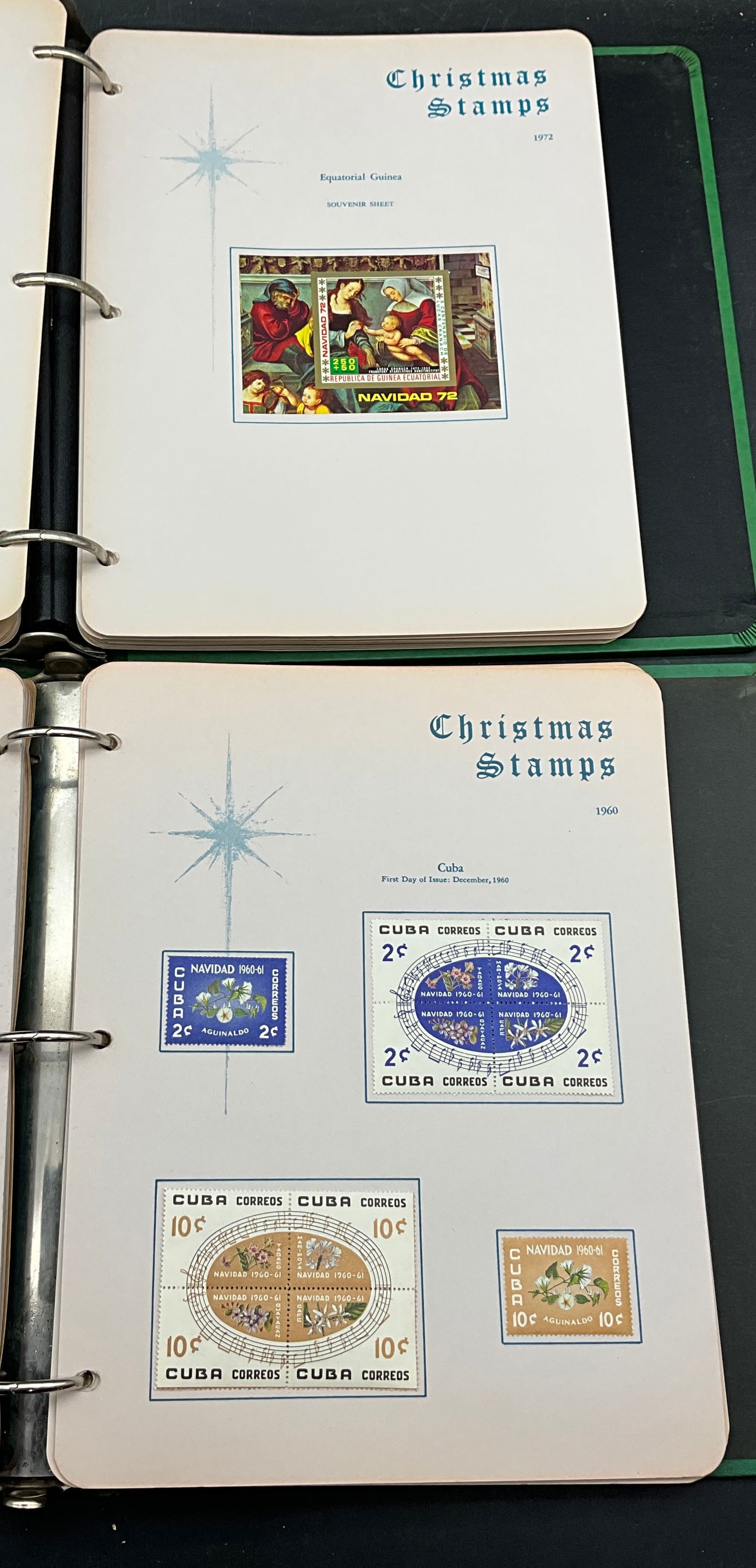 1939-1972 Christmas Stamp Collection, A Pair of Binders - 6