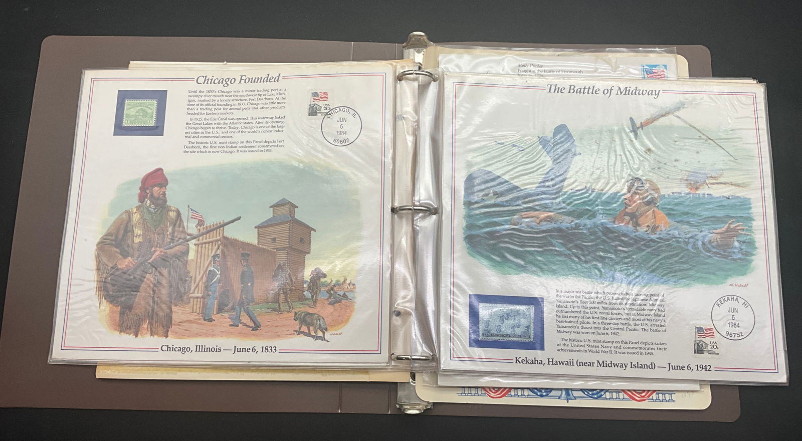 US Postmasters of America The History of the U.S. in Mint Stamps Collection - 3