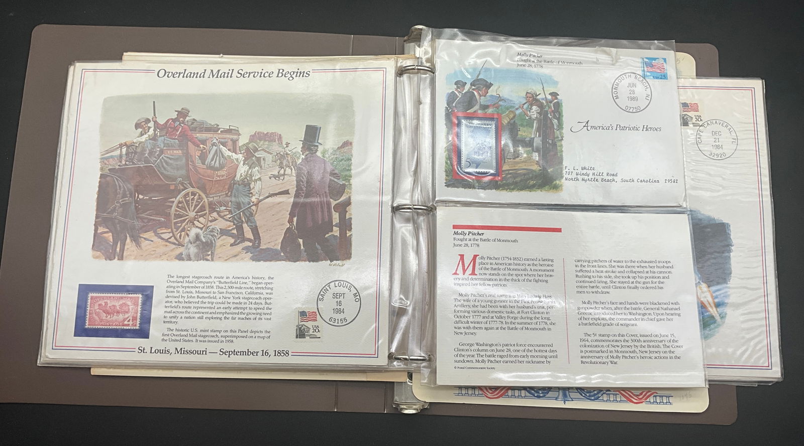 US Postmasters of America The History of the U.S. in Mint Stamps Collection - 4