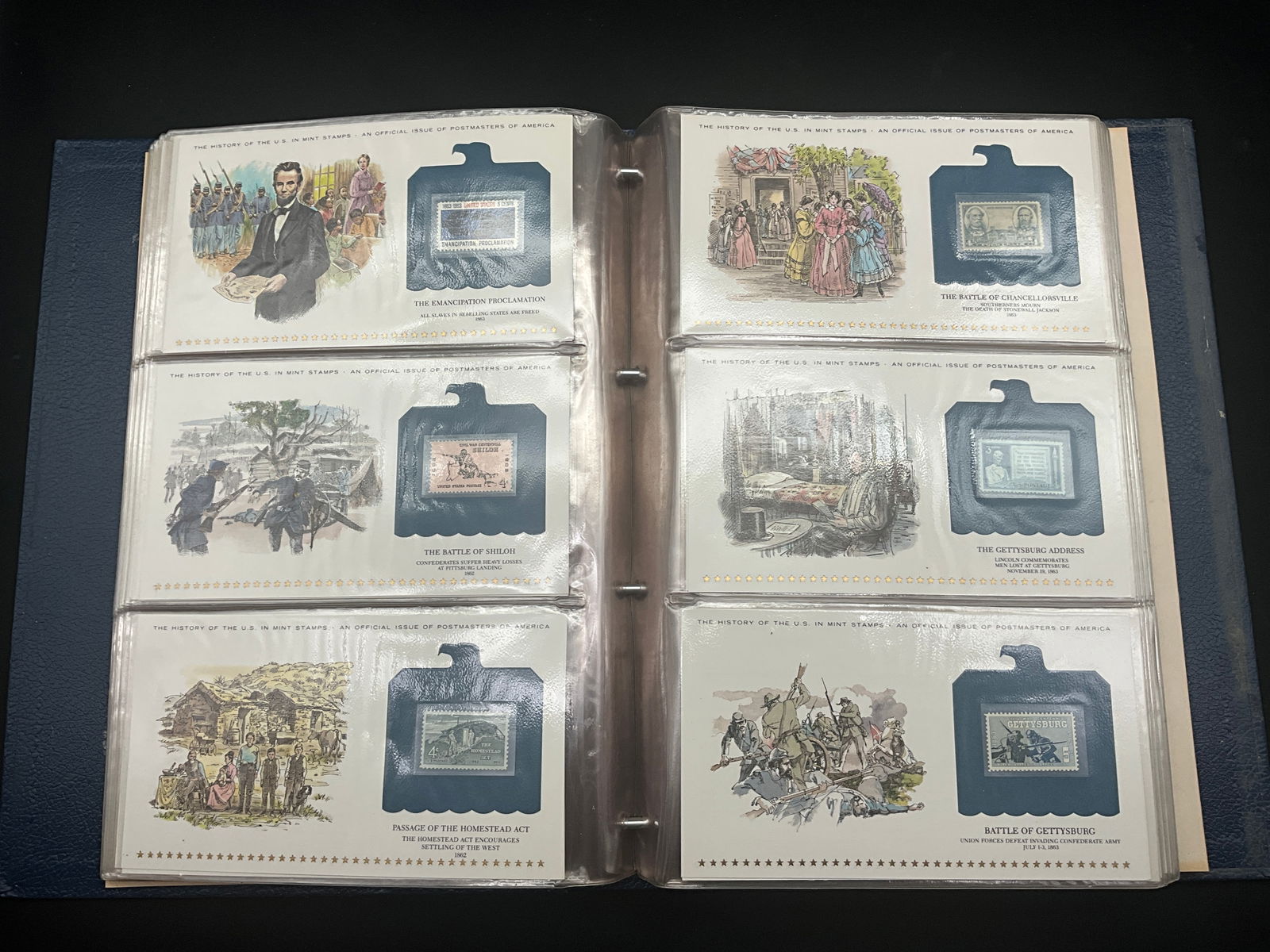 US Postmasters of America The History of the U.S. in Mint Stamps Collection - 7