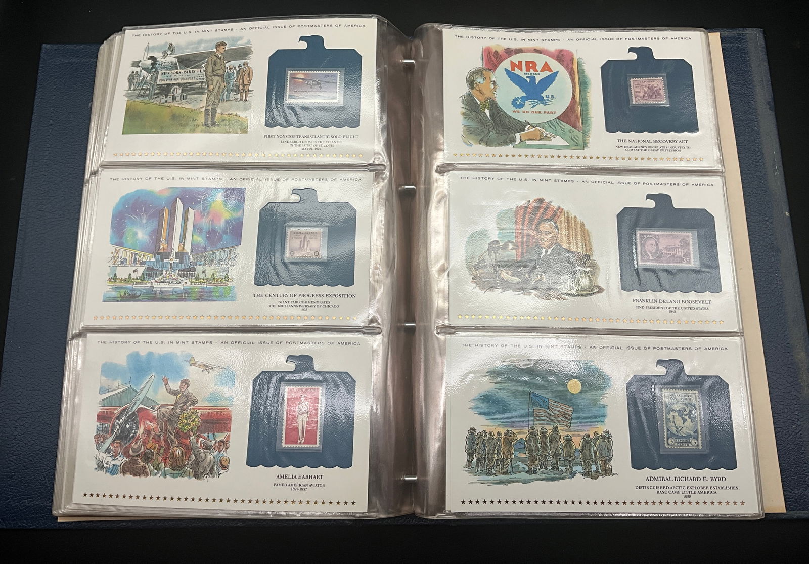 US Postmasters of America The History of the U.S. in Mint Stamps Collection - 8