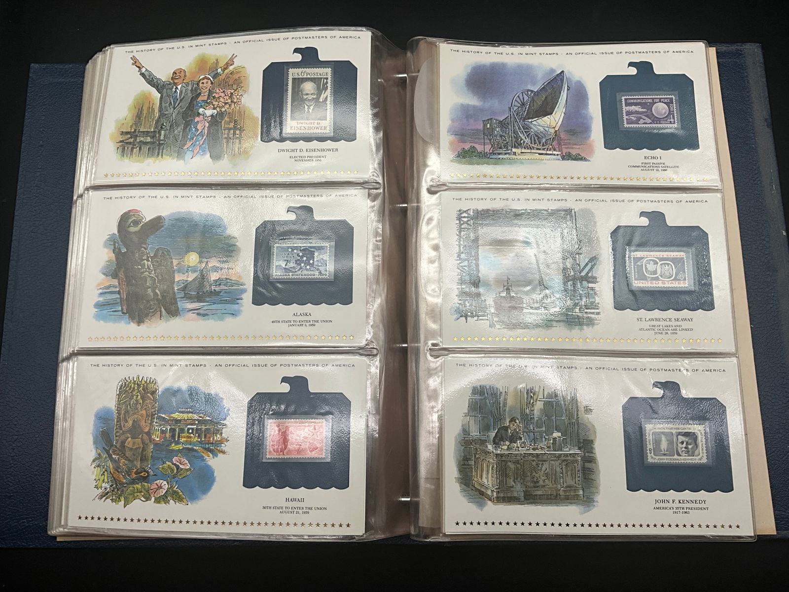 US Postmasters of America The History of the U.S. in Mint Stamps Collection - 9