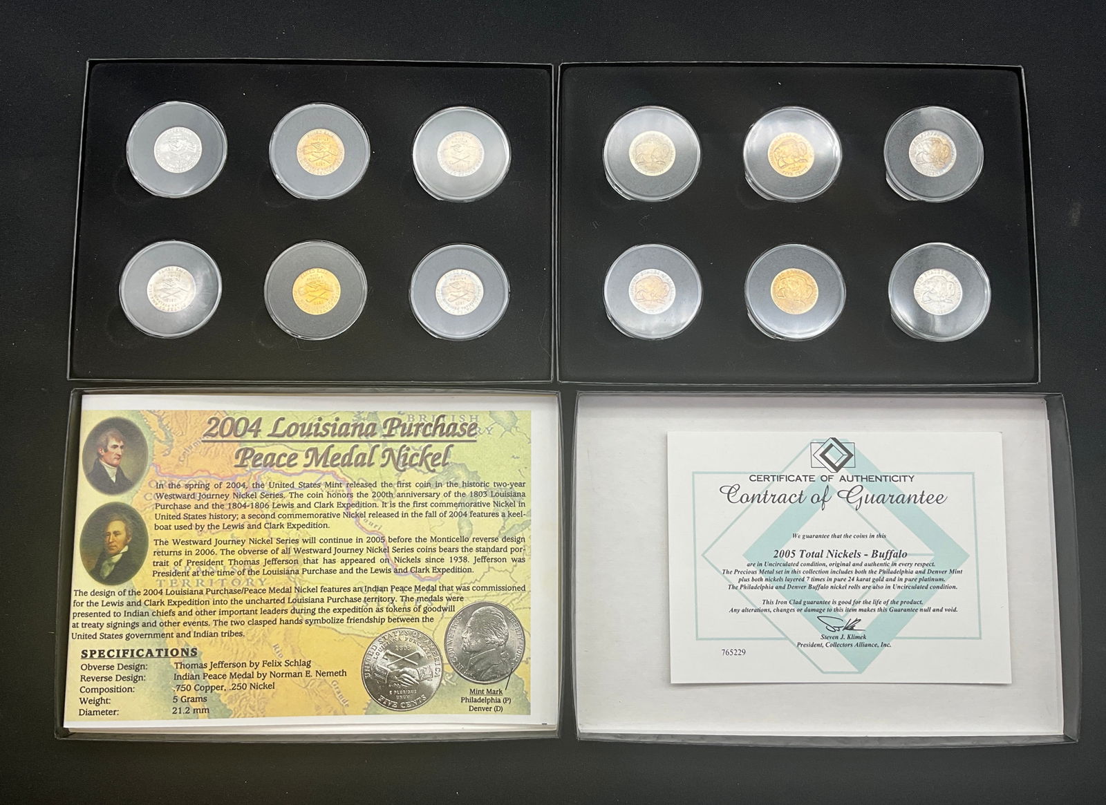 US Commemorative Cover and Westward Journey Nickel Collection, 2004-2009 - 3