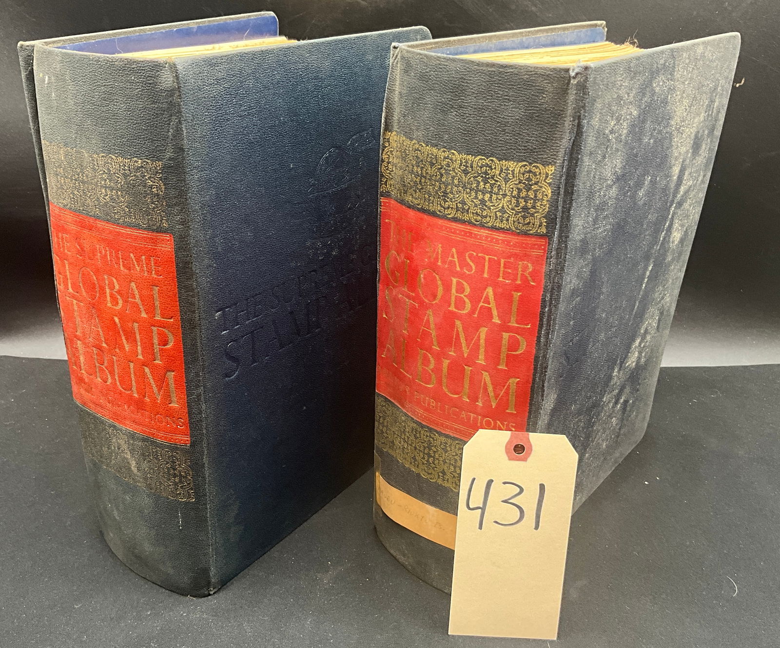 World 20th Century Collection, Minkus Master & Supreme Global Albums, 2 Vols.: This lot features two comprehensive Minkus Publications albums, The Supreme Global and The Master Global, containing a broad array of 20th-century worldwide issues through the 1980s. Significant