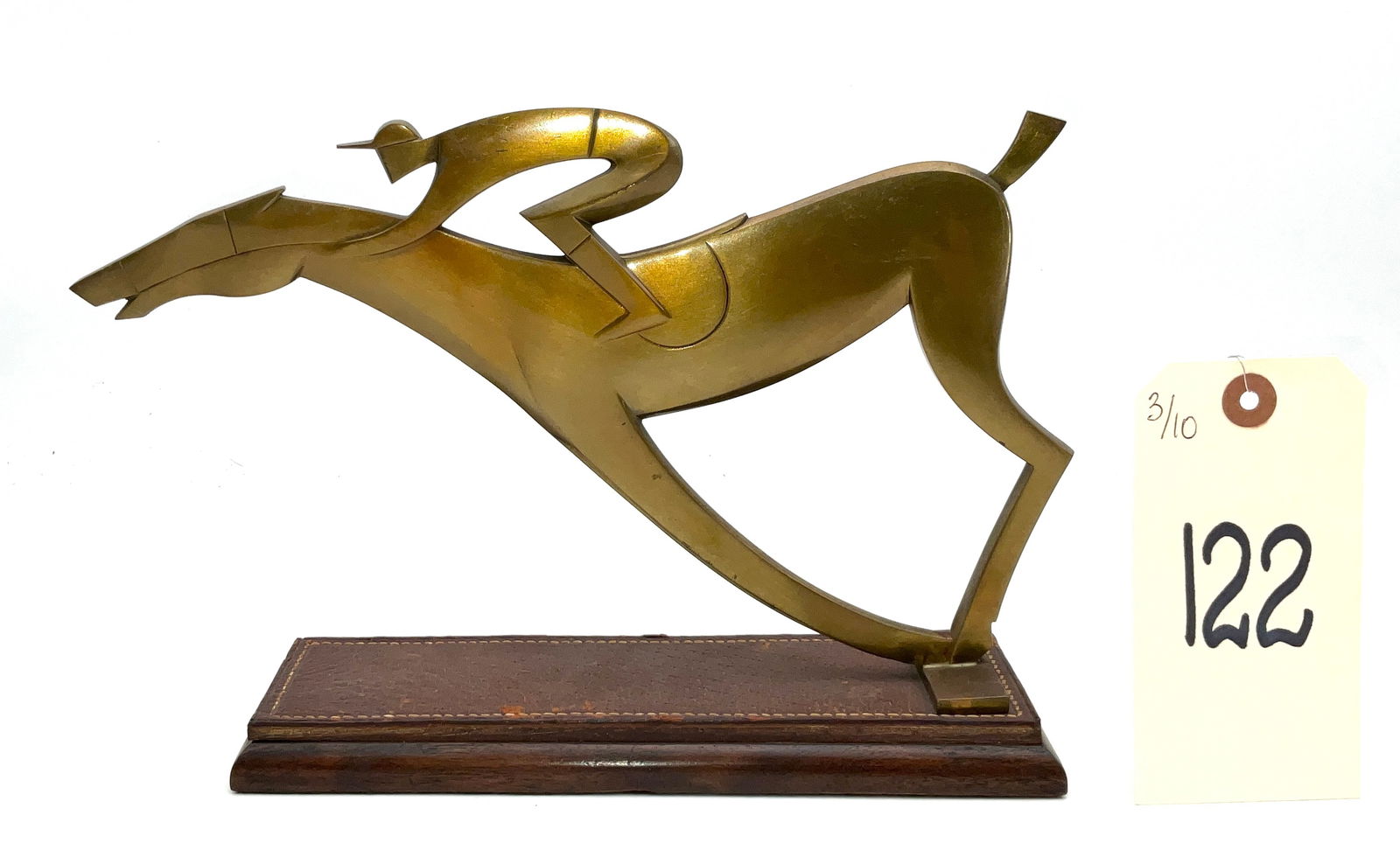 Art Deco Style Bronze Sculpture, Horse and Jockey (1 of 3)