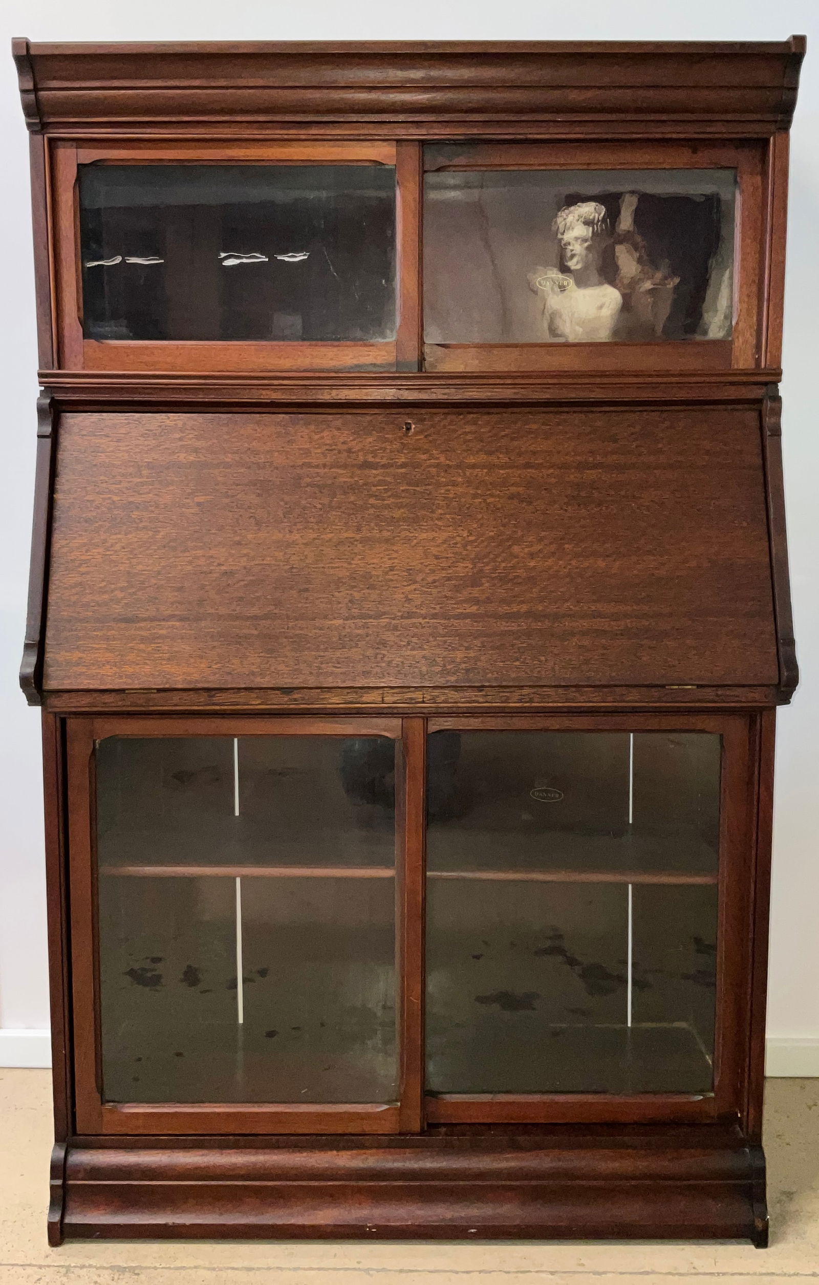 Danner Arts and Crafts Mission Oak Stacking Barrister Bookcase and Secretary Desk (1 of 11)