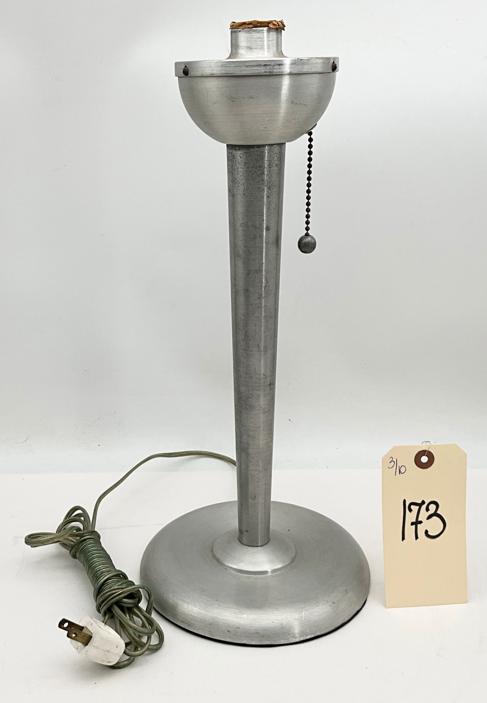 Soundrite Corporation Brushed Aluminum Mid-Century Modern Table Lamp (1 of 6)