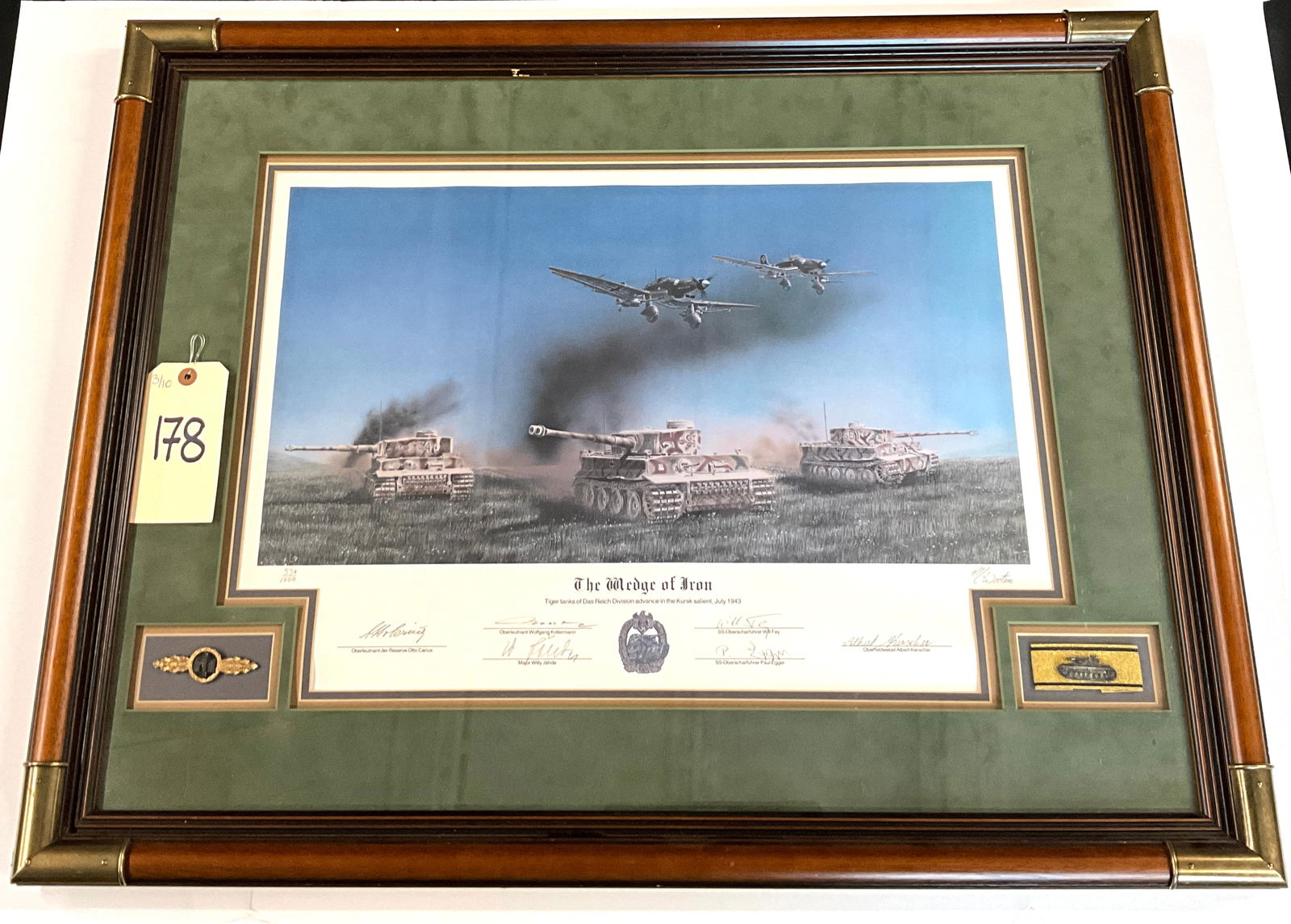 Michael Wooten, The Wedge of Iron Limited Edition Print, WWII Military Art with Signatures (1 of 6)