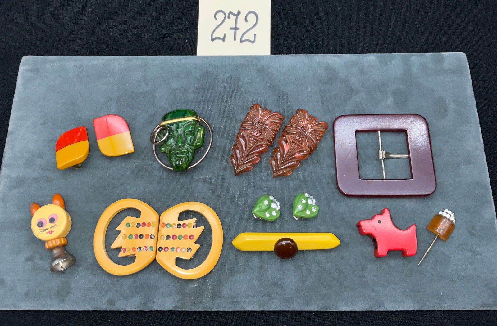 Vintage Bakelite and Early Plastic Jewelry and Accessory Collection (1 of 3)