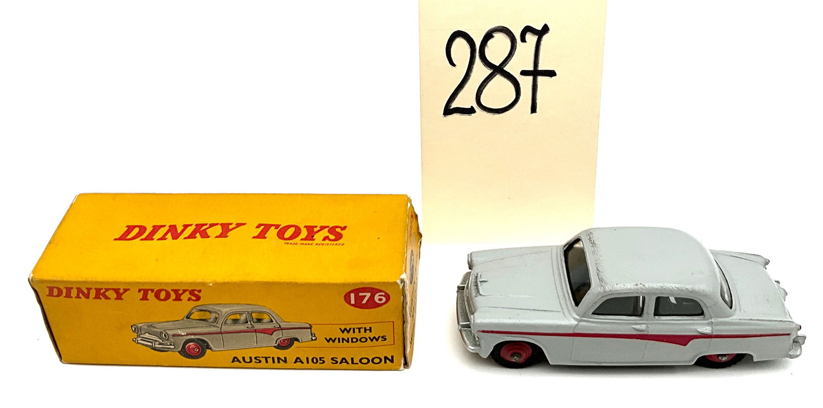 Dinky Toys No. 176 Austin A105 Saloon with Original Box (1 of 4)