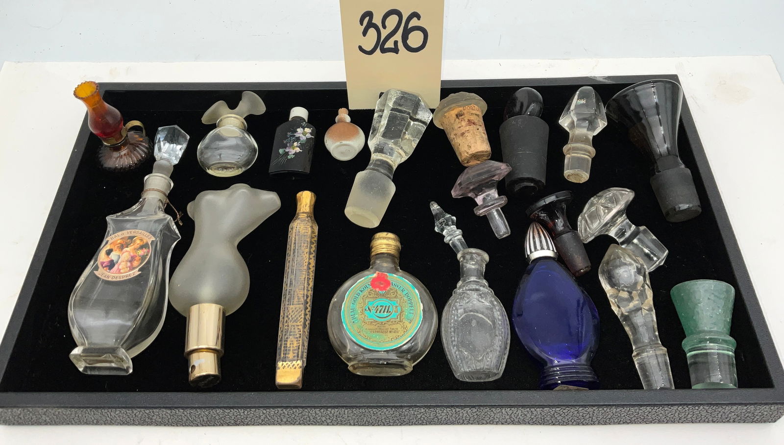 Collection of Vintage Perfume Bottles and Stoppers (1 of 4)