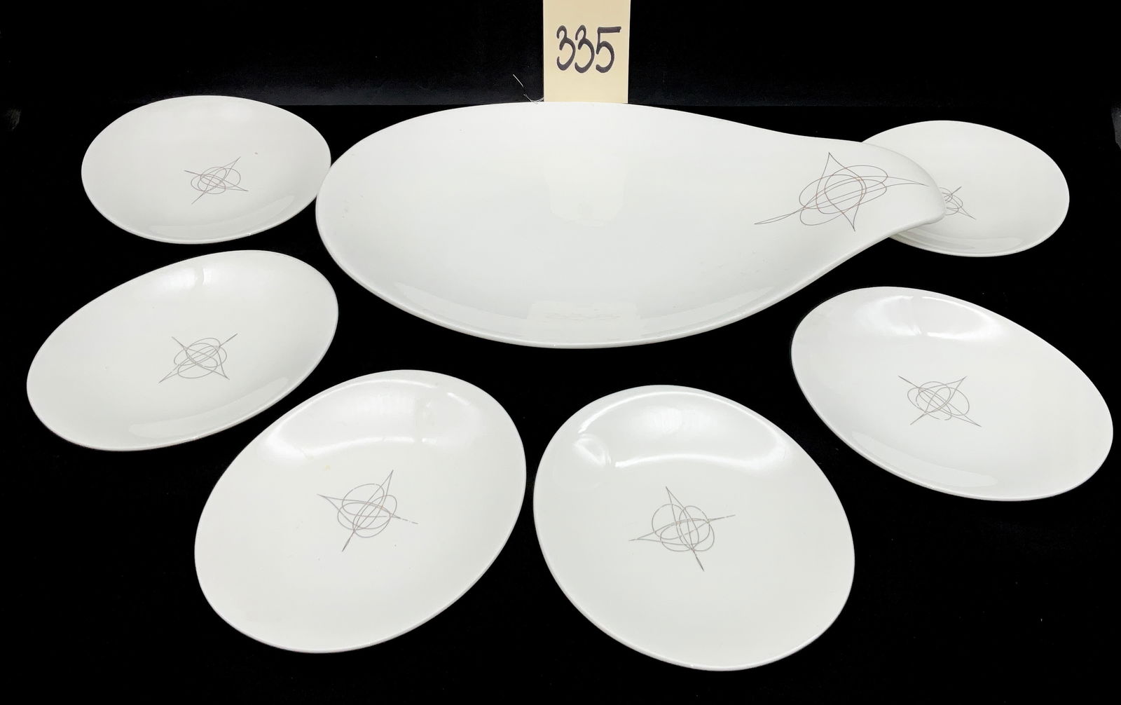 Hall China Hallcraft Fantasy Pattern Eva Zeisel Serving Set (1 of 5)