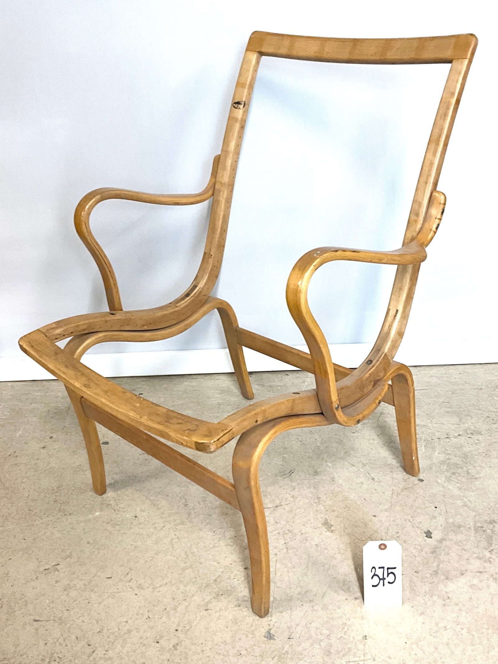 Mid-Century Modern Laminated Birch Eva Armchair Frame (1 of 6)