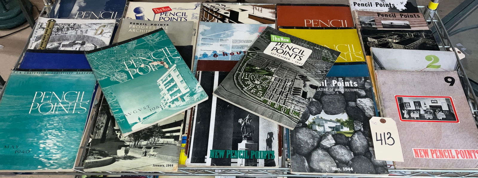 Reinhold Publishing Corporation, Pencil Points Architectural Magazine Collection, 1940-1945: This collection includes several issues of Pencil Points, including its titles as The New Pencil Points and Pencil Points Progressive Architecture, published by Reinhold Publishing Corporation between