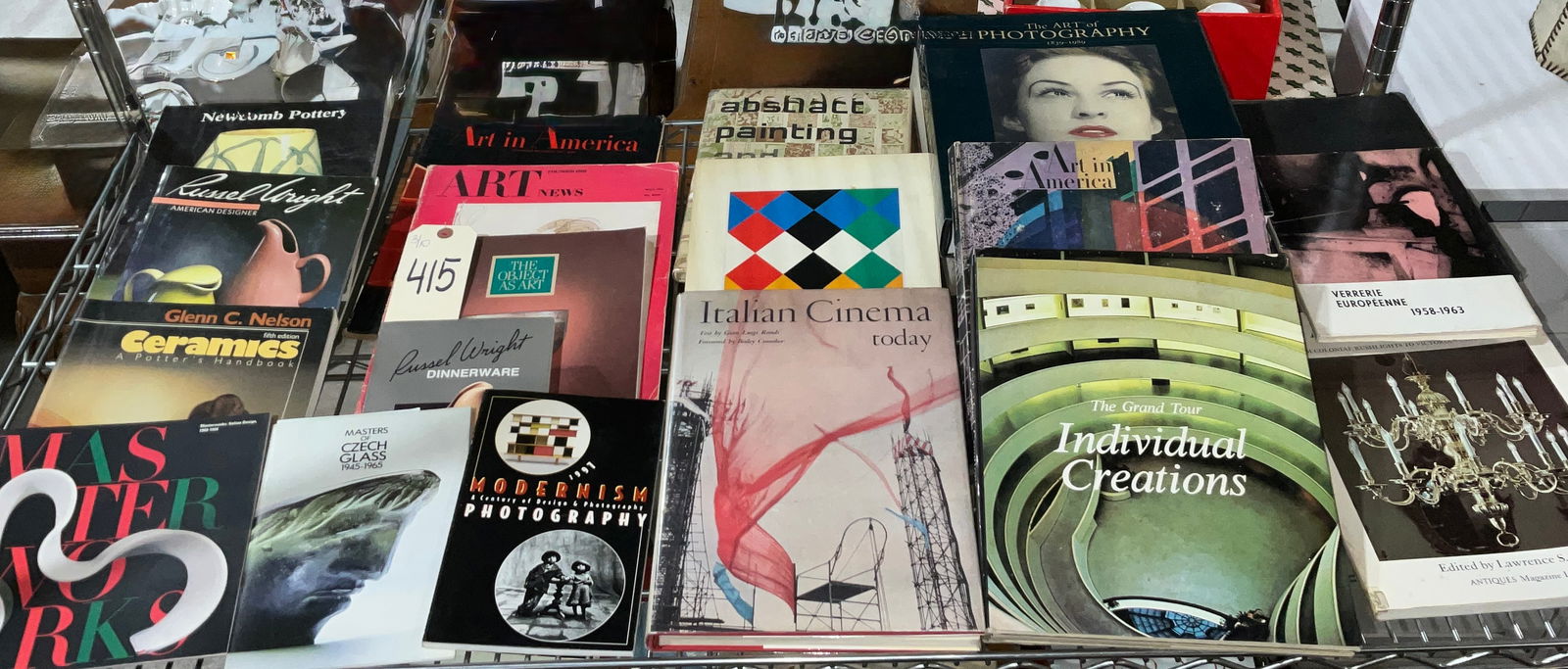 Cox, Warren E. et al. A Collection of Books on Art, Design, and Ceramics. Various Publishers, (1 of 5)