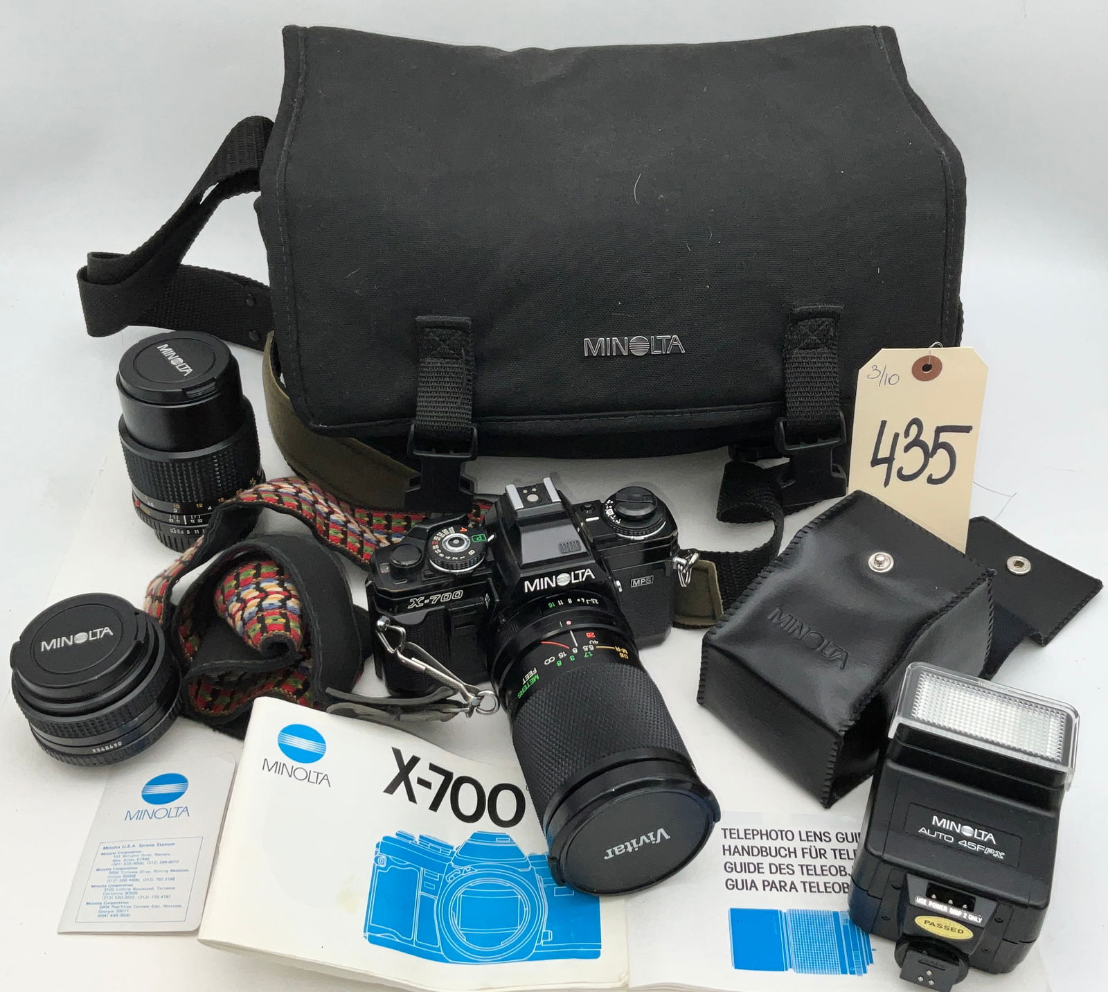 Minolta X-700 35mm SLR Camera Outfit with Three Lenses and Accessories (1 of 5)