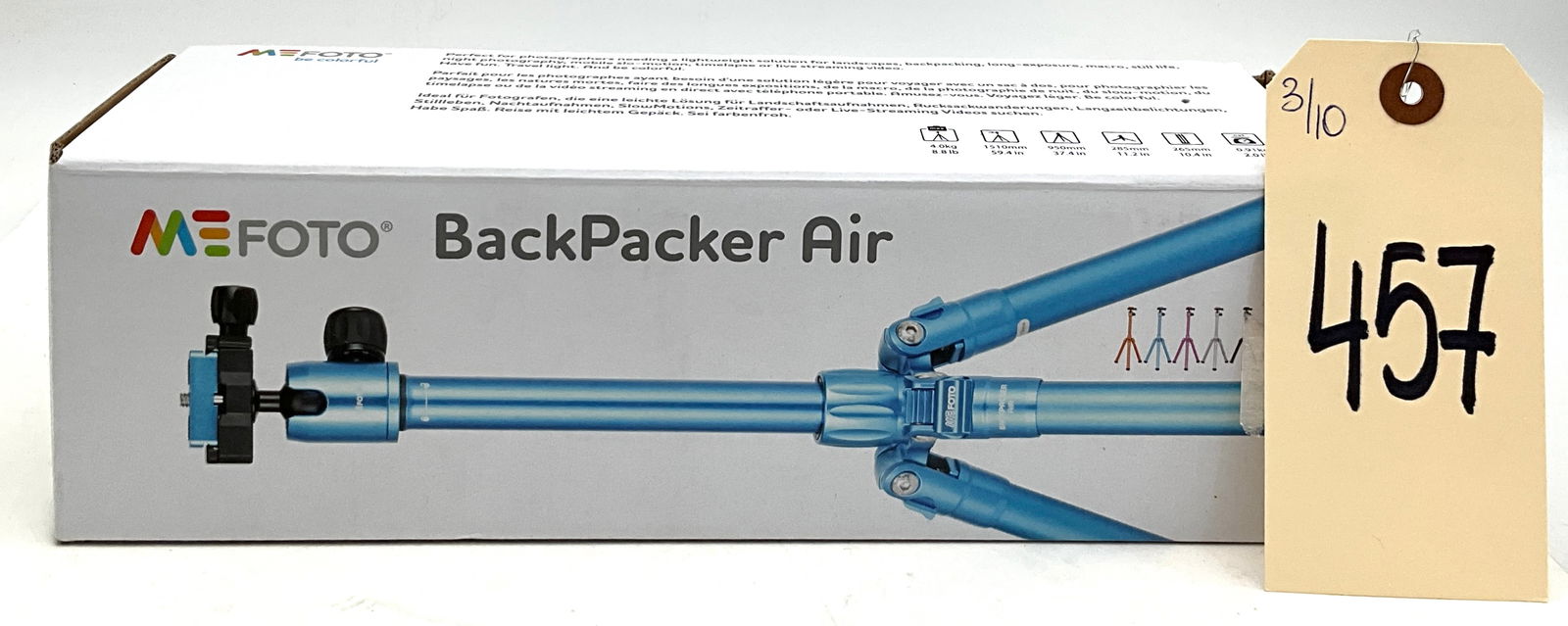 MeFOTO BackPacker Air Aluminum Travel Tripod Kit (1 of 2)