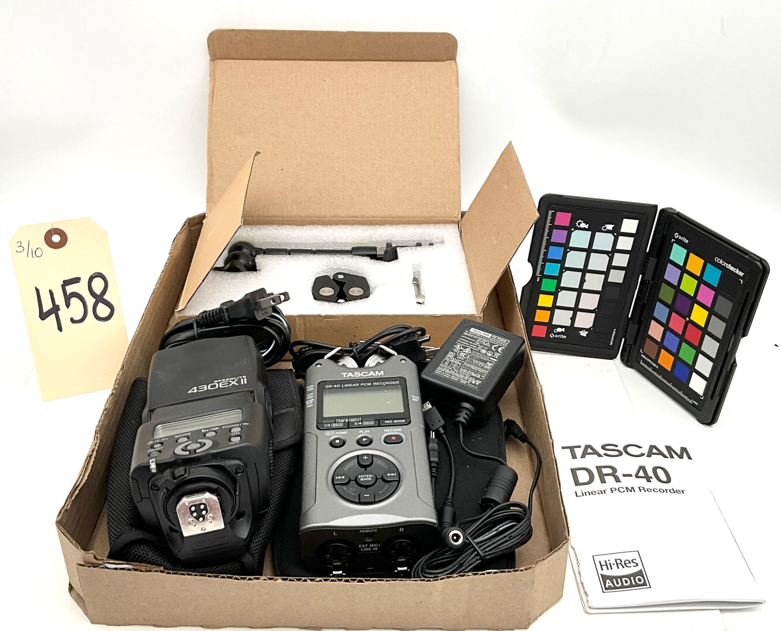 Canon Speedlite 430EX II and Tascam DR-40 Professional Accessory Kit (1 of 5)