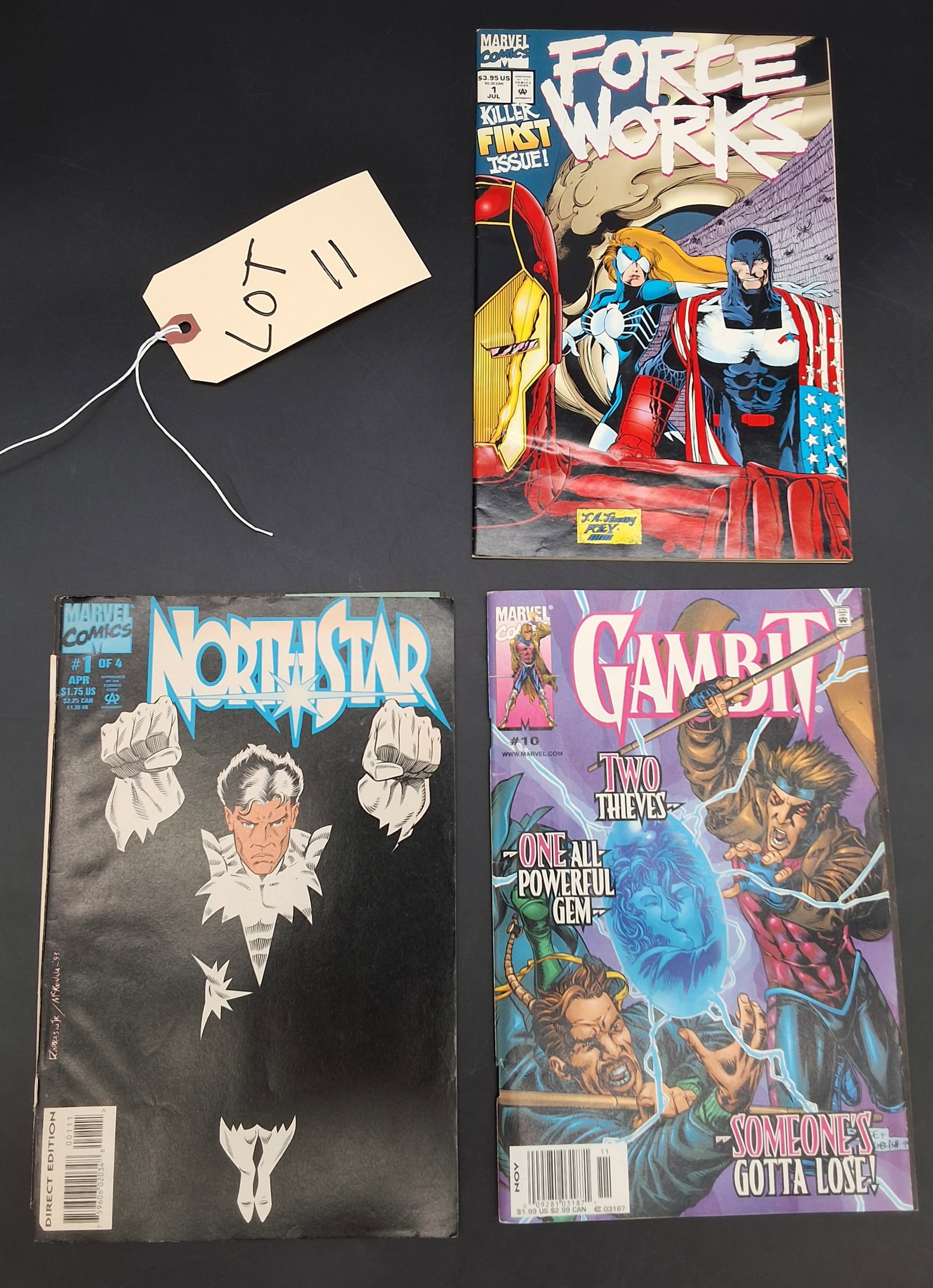 Lot of 3 Comics: Northstar, Gambit, Force Works: Lot of 3 Comics: Northstar, Gambit, Force Works Condition All property is sold in "as is" condition and all sales are final. Teel Auctions and its consignor make no representations or warranties,