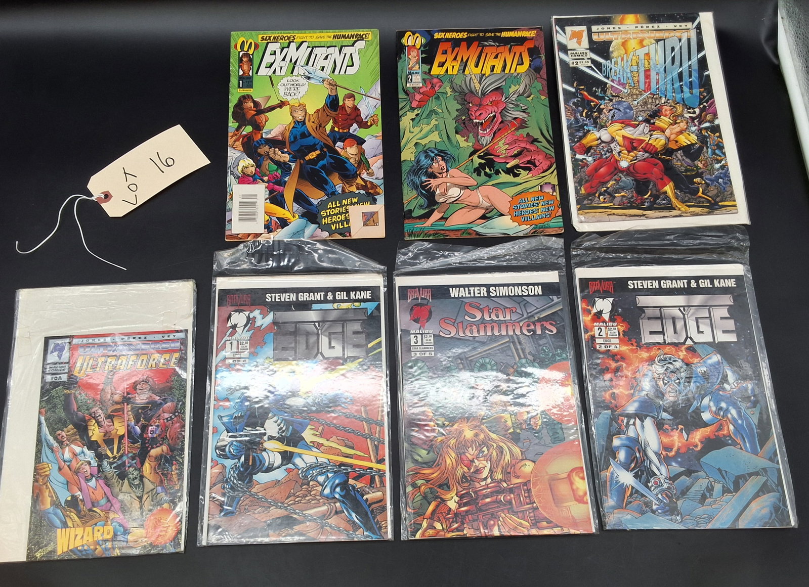 Lot of 7 Misc Comics: Edge, Ex-Mutants, and more: Lot of 7 Misc Comics: Edge, Ex-Mutants, and more Condition All property is sold in "as is" condition and all sales are final. Teel Auctions and its consignor make no representations or warranties,