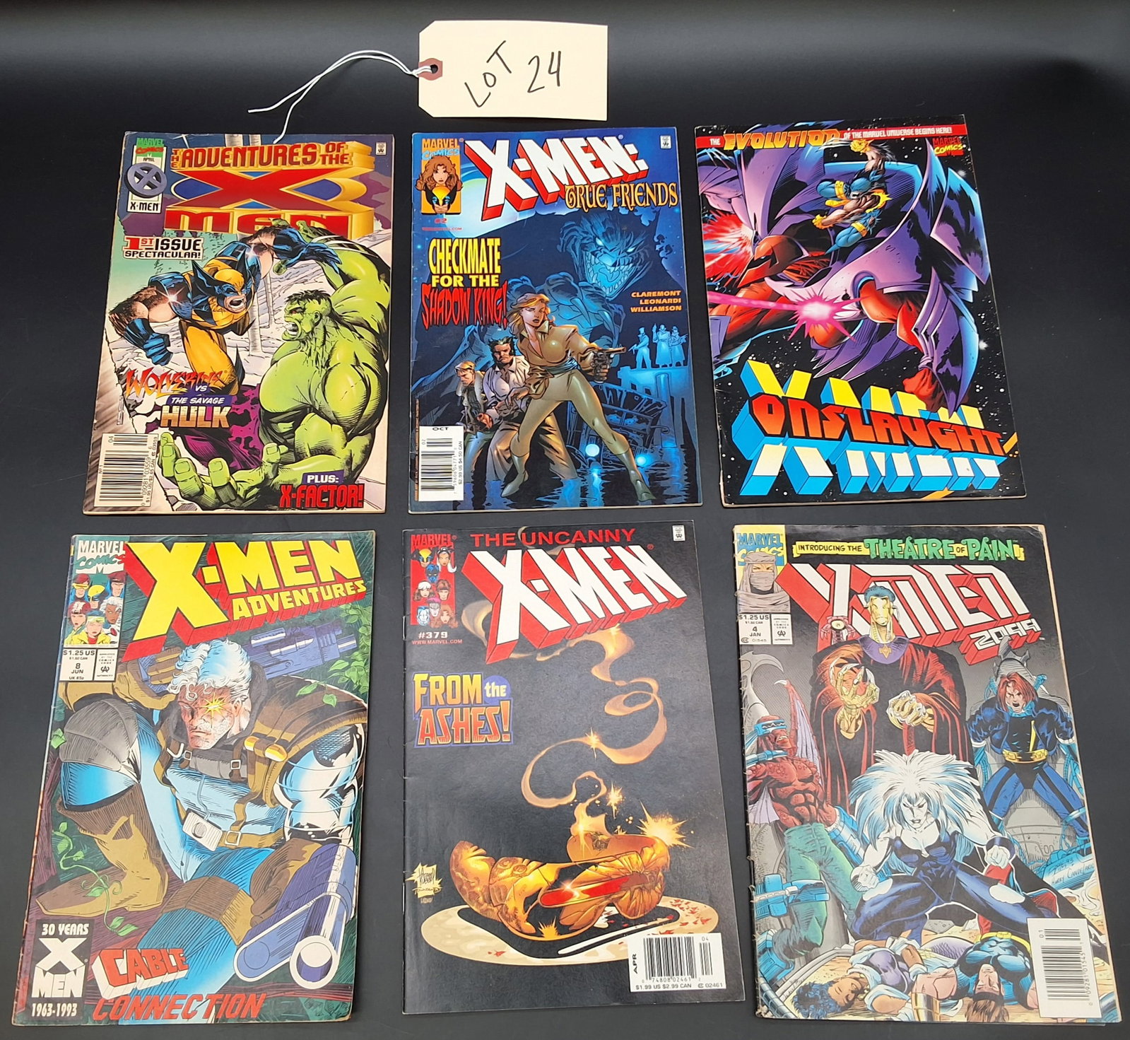 Lot of 6 Misc X-Men Comics: Lot of 6 Misc X-Men Comics Condition All property is sold in "as is" condition and all sales are final. Teel Auctions and its consignor make no representations or warranties, express or implied, with 