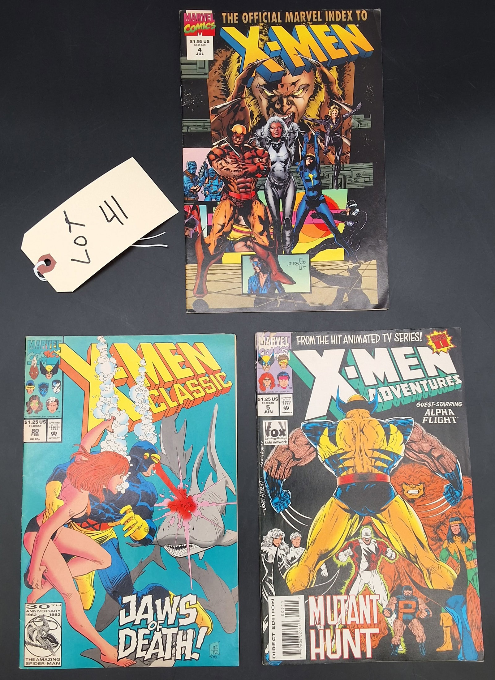 Lot of 3 Misc X-Men Comics: Lot of 3 Misc X-Men Comics Condition All property is sold in "as is" condition and all sales are final. Teel Auctions and its consignor make no representations or warranties, express or implied, with 