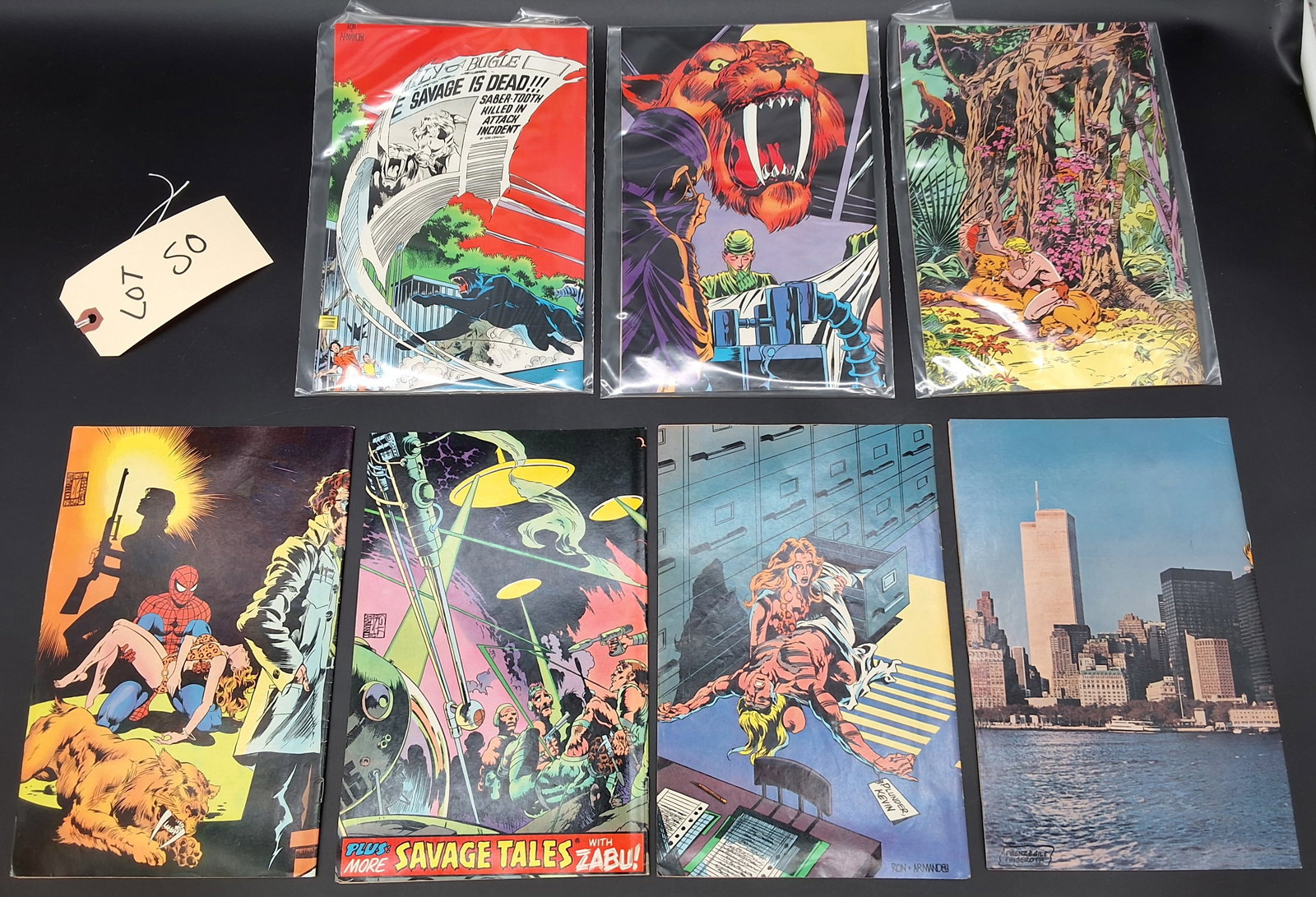 Lot of 7 Kazar the Savage Comics: issues 20-26 - 2
