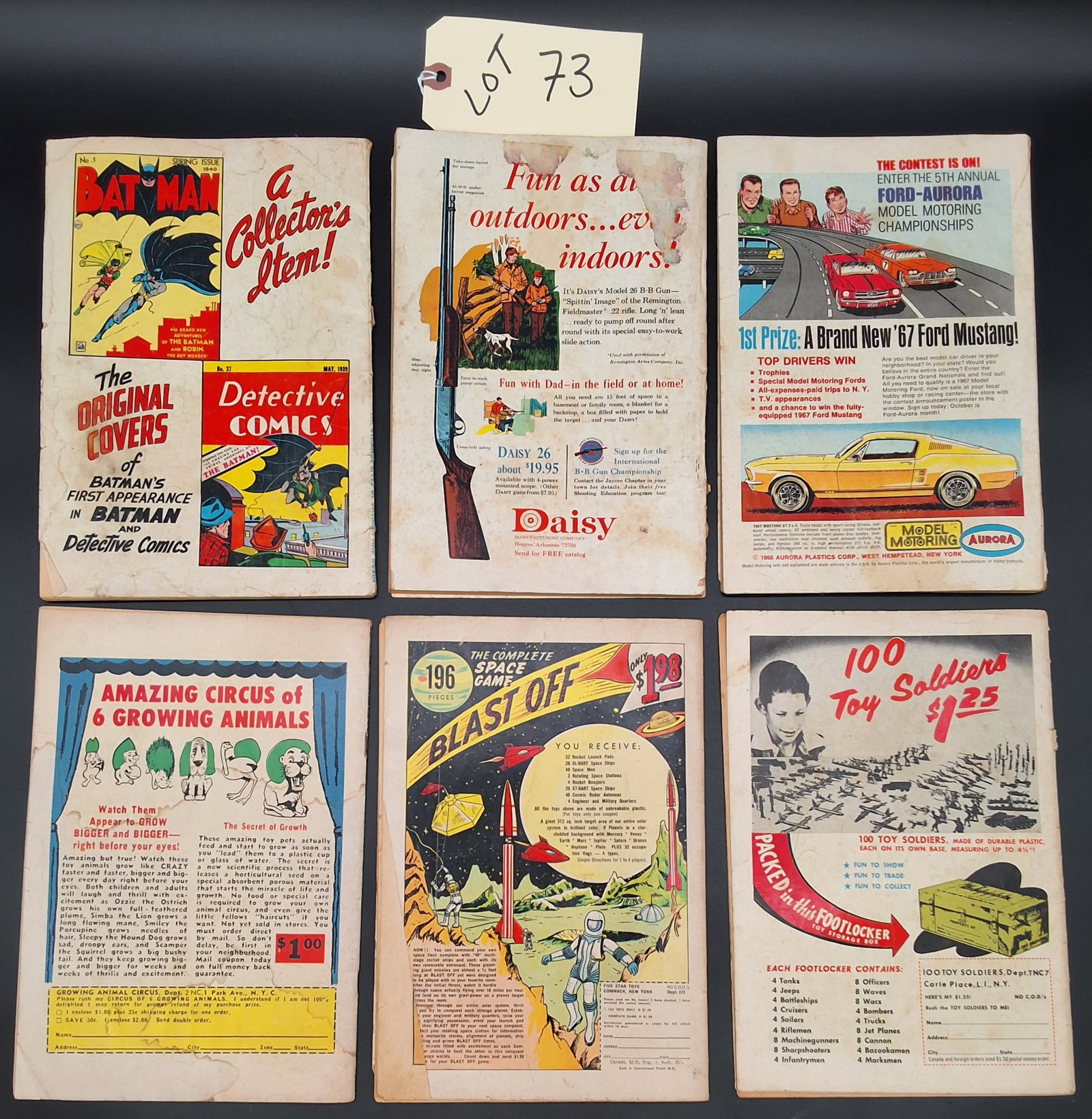 Lot of 6 1960s Bat Man Comics - 2