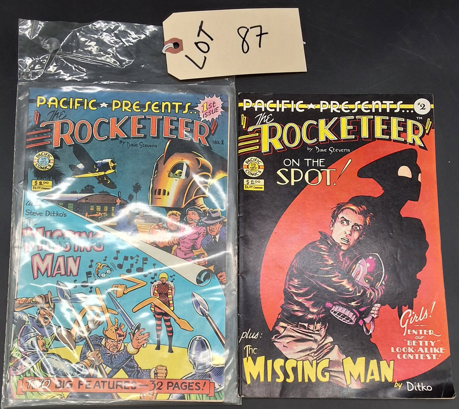Pacific Presents "The Rocketeer" Issues 1 & 2 1983: Pacific Presents "The Rocketeer" Issues 1 & 2 1983 Condition All property is sold in "as is" condition and all sales are final. Teel Auctions and its consignor make no representations or warranties,