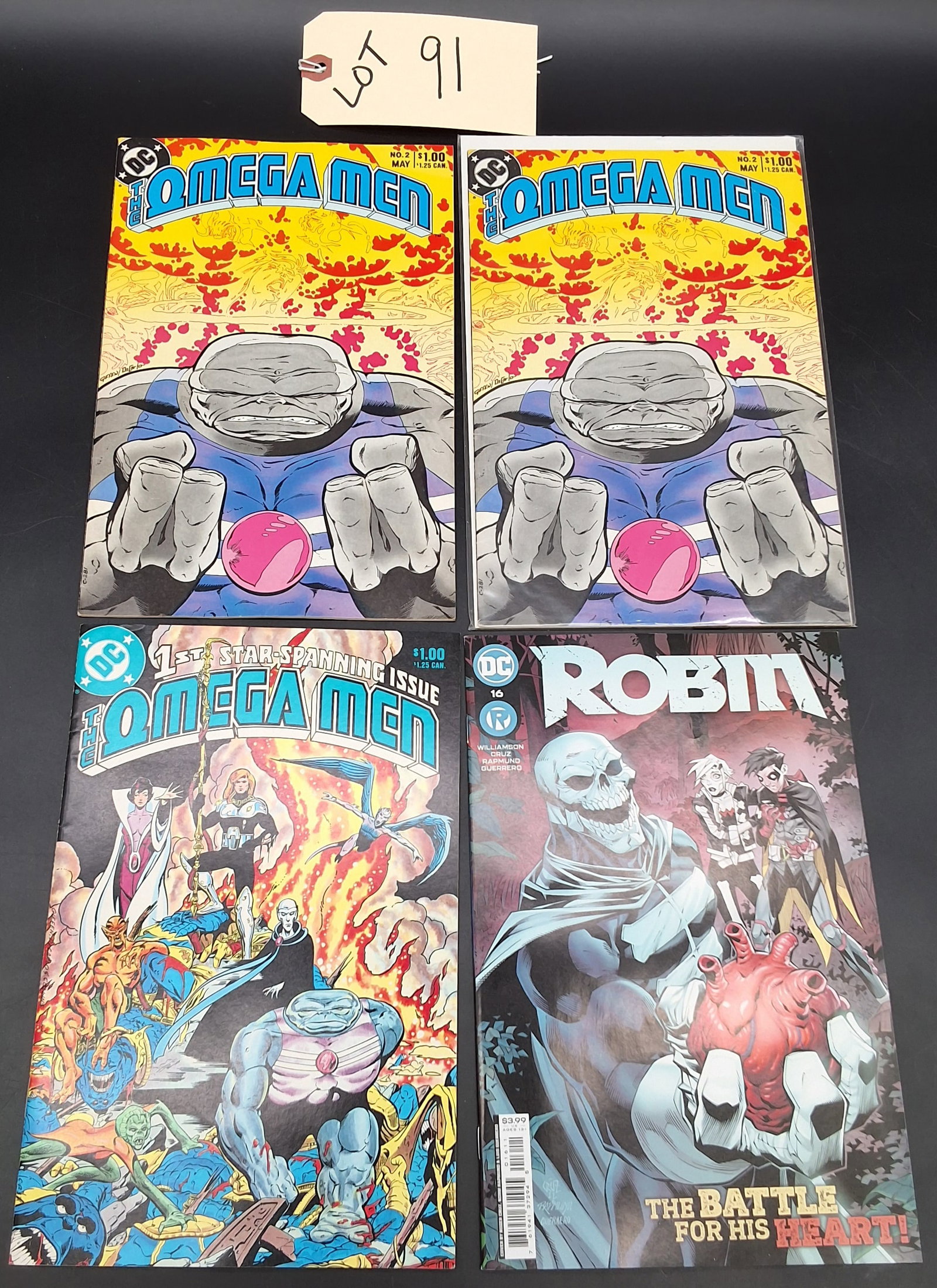 Lot of 4 DC Comics: 1980s The Omega Men and Robin #16 2021 (1 of 2)
