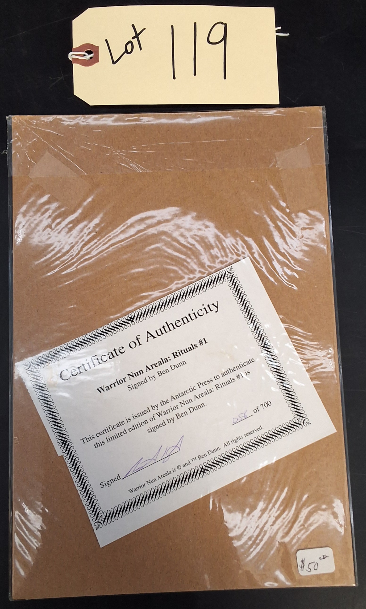 Warrior Nun Areala: Rituals #1 1995 SIGNED by Ben Dunn w/ COA - 2