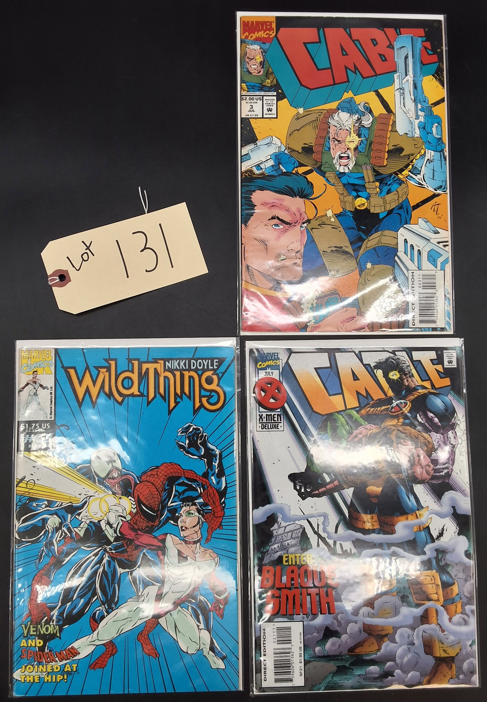 Lot of 3 1993 Marvel Comics: Cable #3&22, Wild Thing #2: Lot of 3 1993 Marvel Comics: Cable #3&22, Wild Thing #2 Condition All property is sold in "as is" condition and all sales are final. Teel Auctions and its consignor make no representations or