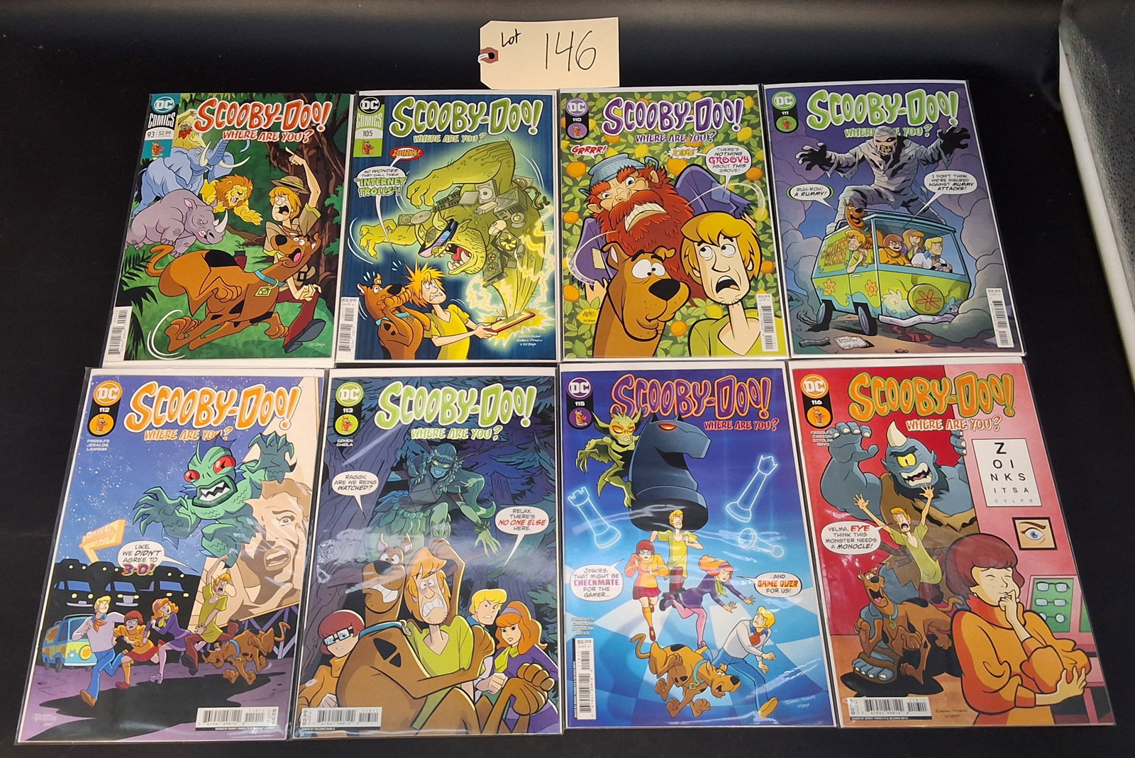 Lot of 8 Scooby Doo!: Where Are You? Comics: Lot of 8 Scooby Doo!: Where Are You? Comics Condition All property is sold in "as is" condition and all sales are final. Teel Auctions and its consignor make no representations or warranties, express