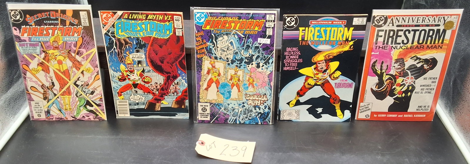 Lot of 5 Misc Vintage Firestorm DC Comics: Lot of 5 Misc Vintage Firestorm DC Comics Condition All property is sold in "as is" condition and all sales are final. Teel Auctions and its consignor make no representations or warranties, express