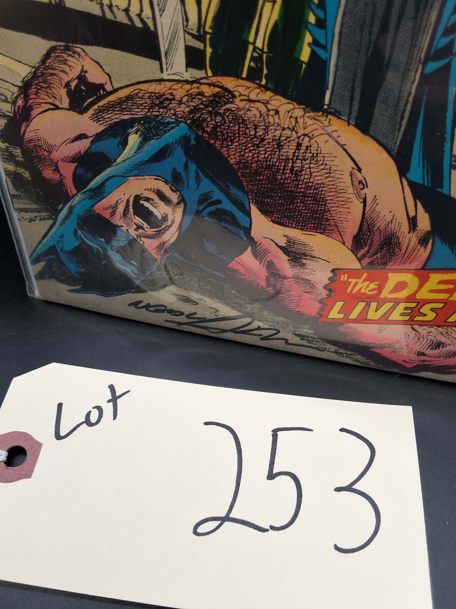 Batman #244 Sept. 1972 SIGNED w/ Picture of Signing - 3