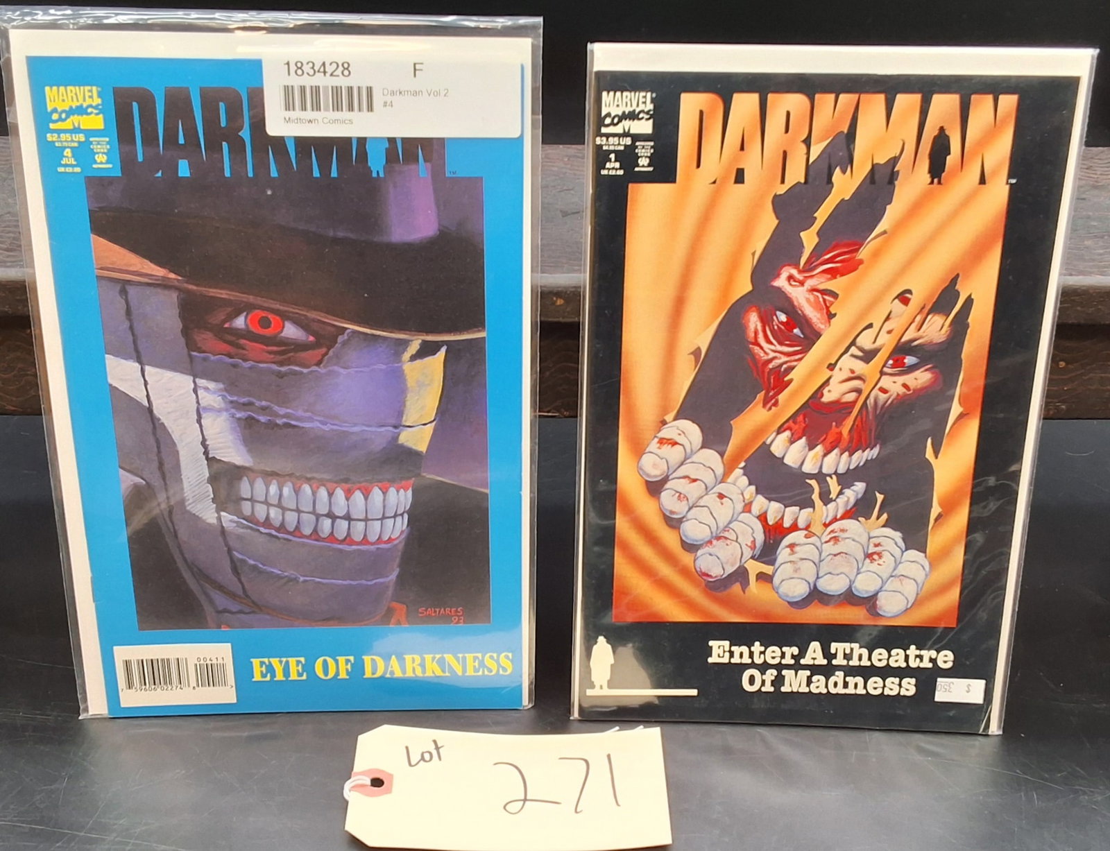 Lot of 2 1990s Darkman Comics: Issues 1 & 4: Lot of 2 1990s Darkman Comics: Issues 1 & 4 Condition All property is sold in "as is" condition and all sales are final. Teel Auctions and its consignor make no representations or warranties, express 