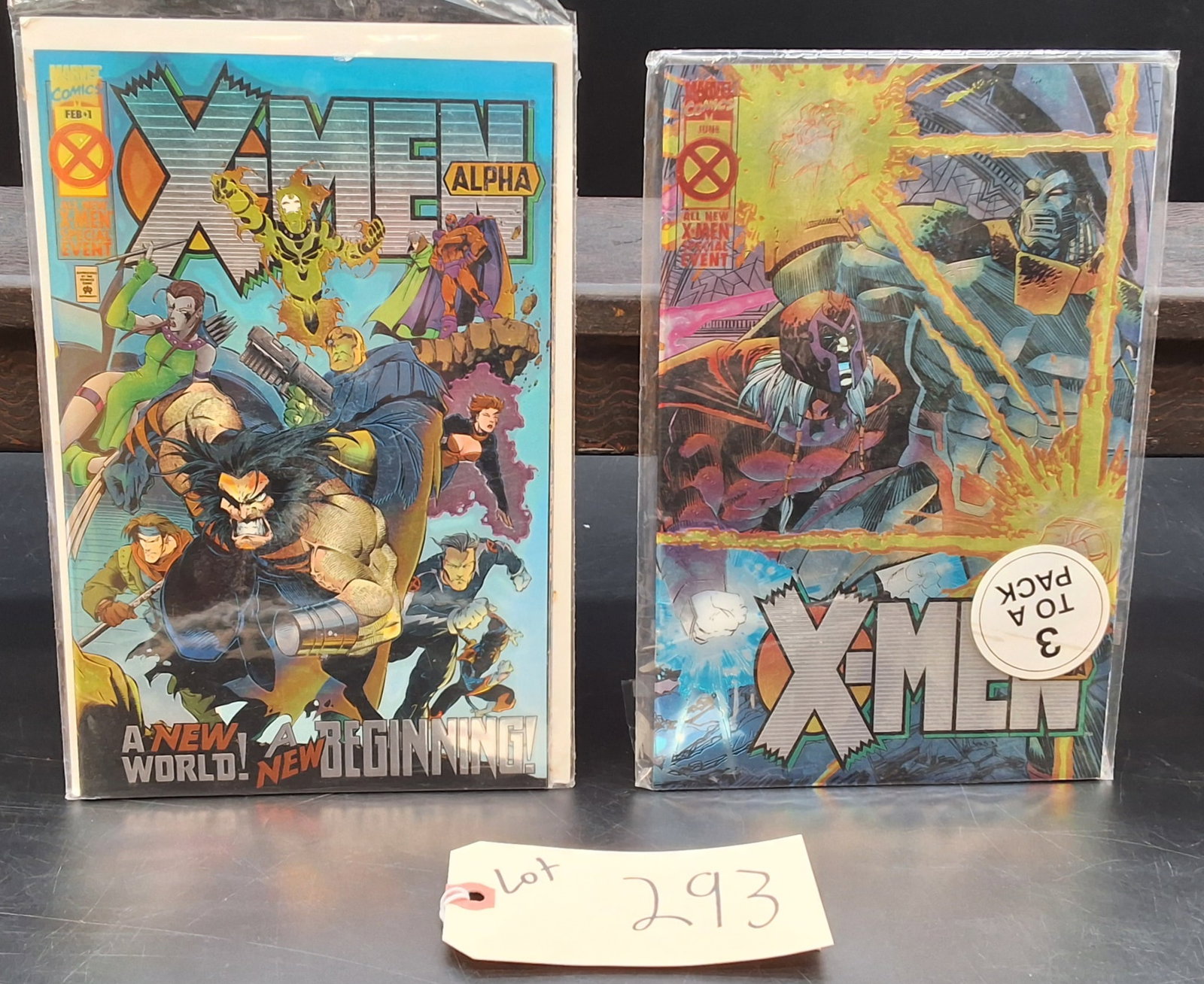 Lot of 2 X-Men Alpha Comics: Lot of 2 X-Men Alpha Comics Condition All property is sold in "as is" condition and all sales are final. Teel Auctions and its consignor make no representations or warranties, express or implied, with