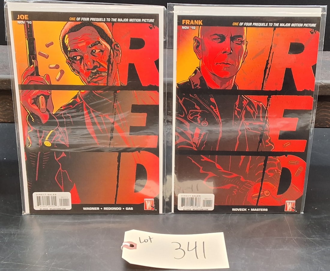 Lot of 2 RED Movie Comics: Joe and Frank: Lot of 2 RED Movie Comics: Joe and Frank Condition All property is sold in "as is" condition and all sales are final. Teel Auctions and its consignor make no representations or warranties, express or 