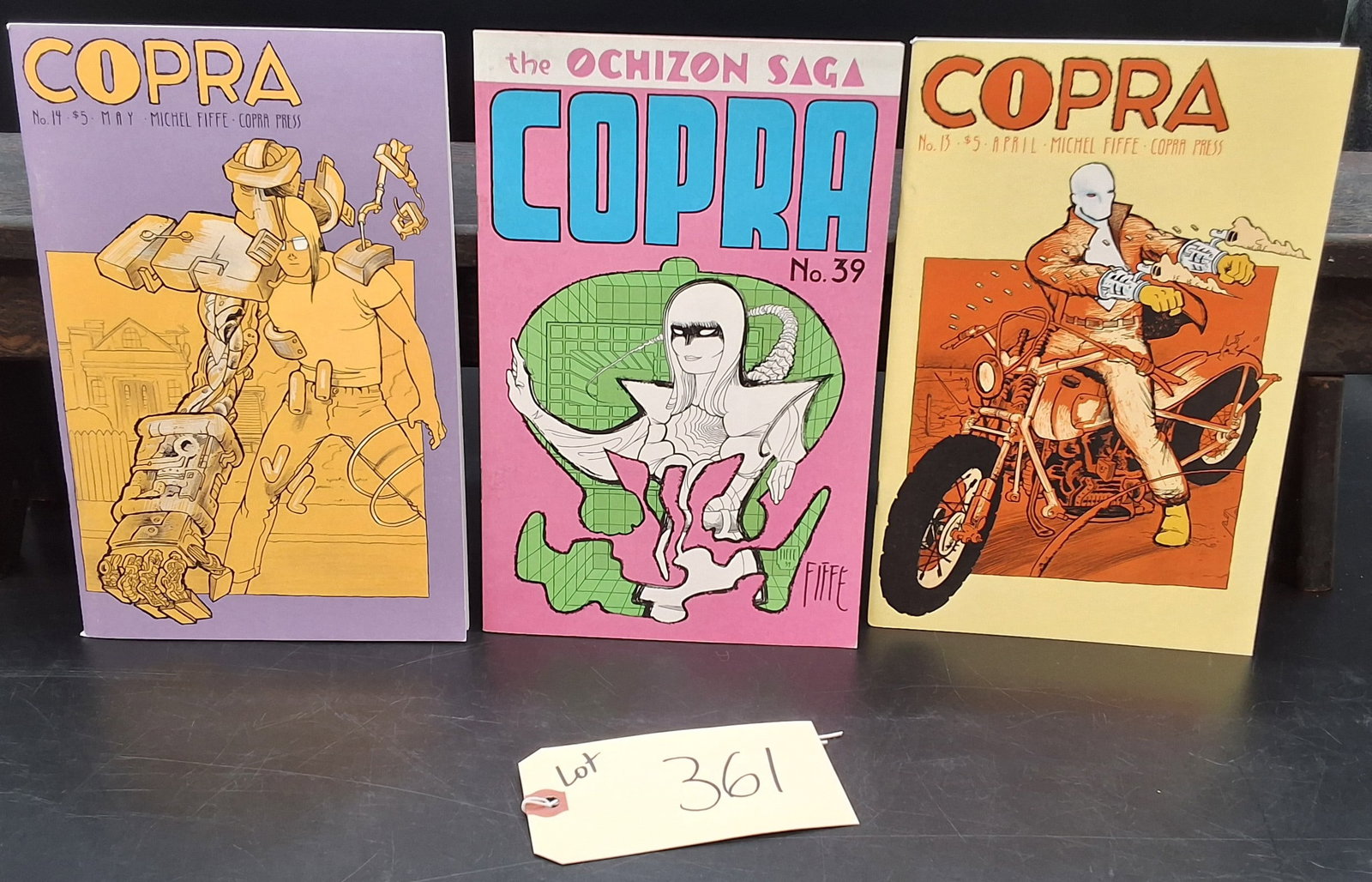 Lot of 3 Copra Comics: Issues 14, 39, 15: Lot of 3 Copra Comics: Issues 14, 39, 15 Condition All property is sold in "as is" condition and all sales are final. Teel Auctions and its consignor make no representations or warranties, express or