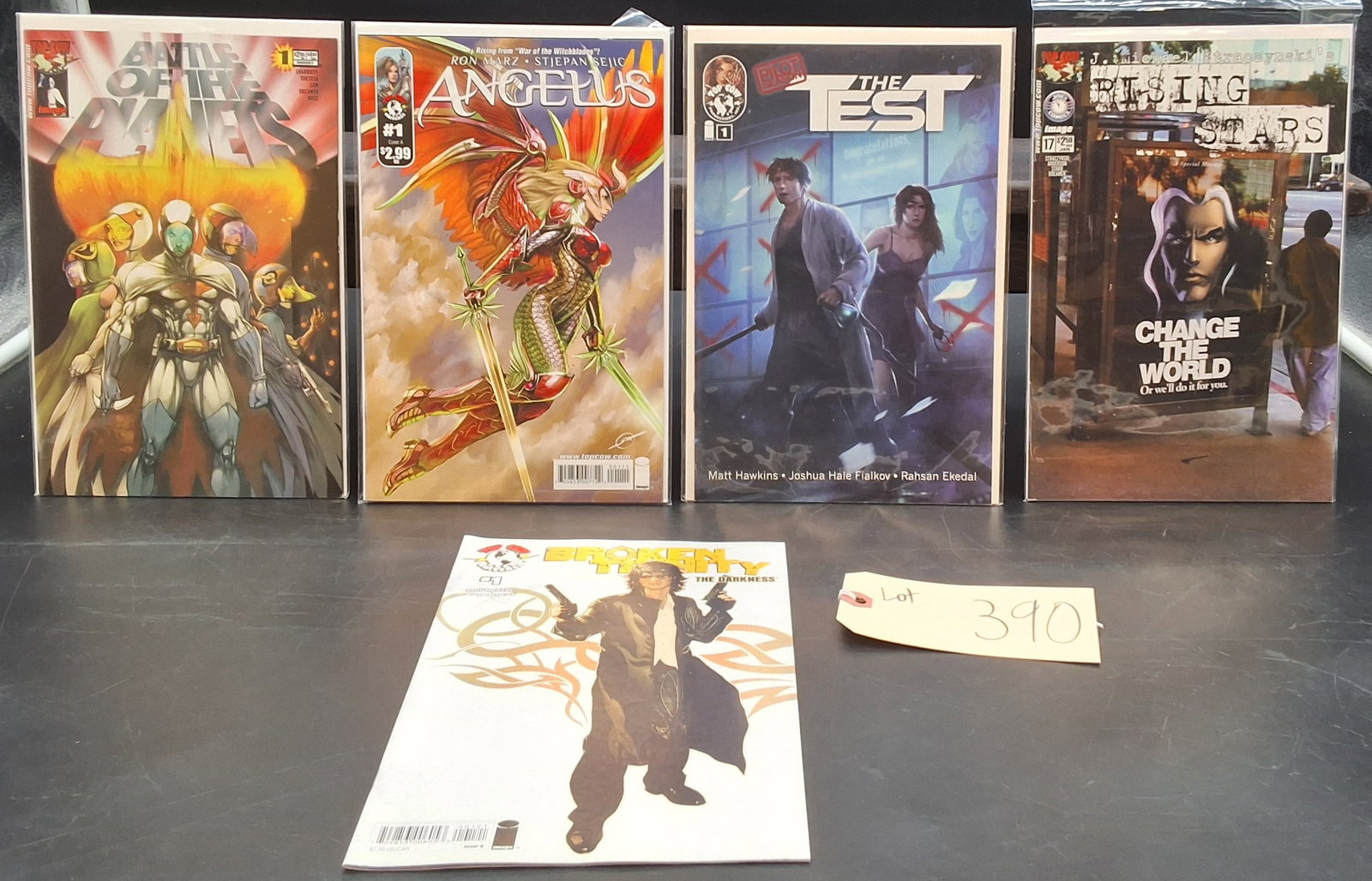Lot of 5 Misc Comics: Battle of the Planets, Angelus, The Test, Rising Stars, Broken Trinity #1: Lot of 5 Misc Comics: Battle of the Planets, Angelus, The Test, Rising Stars, Broken Trinity #1 Condition All property is sold in "as is" condition and all sales are final. Teel Auctions and its consi