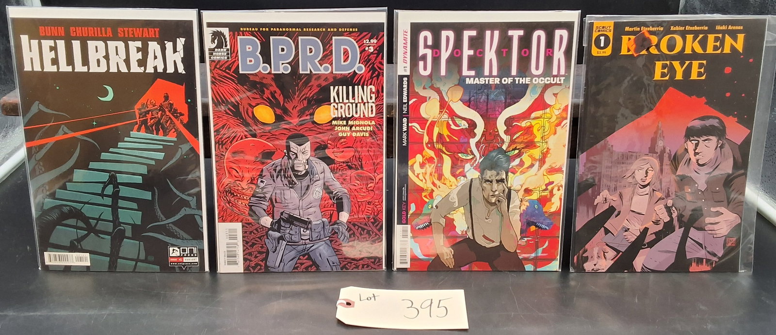 Lot of 4 Misc Comics: Hellbreak, B.P.R.D., Spektor, Broken Eye: Lot of 4 Misc Comics: Hellbreak, B.P.R.D., Spektor, Broken Eye Condition All property is sold in "as is" condition and all sales are final. Teel Auctions and its consignor make no representations or