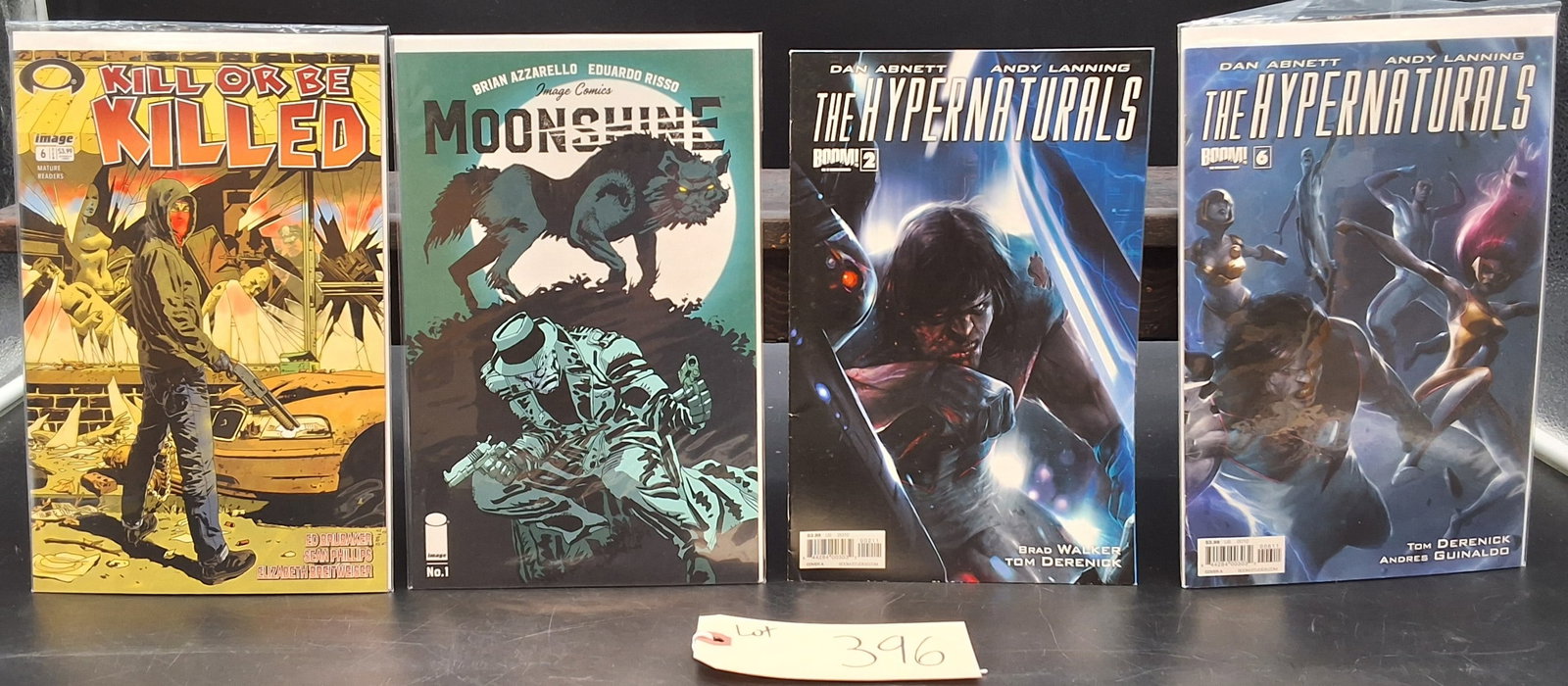 Lot of 4 Misc Comics: Kill or be Killed, Moonshine, The Hypernaturals #2 & 6: Lot of 4 Misc Comics: Kill or be Killed, Moonshine, The Hypernaturals #2 & 6 Condition All property is sold in "as is" condition and all sales are final. Teel Auctions and its consignor make no
