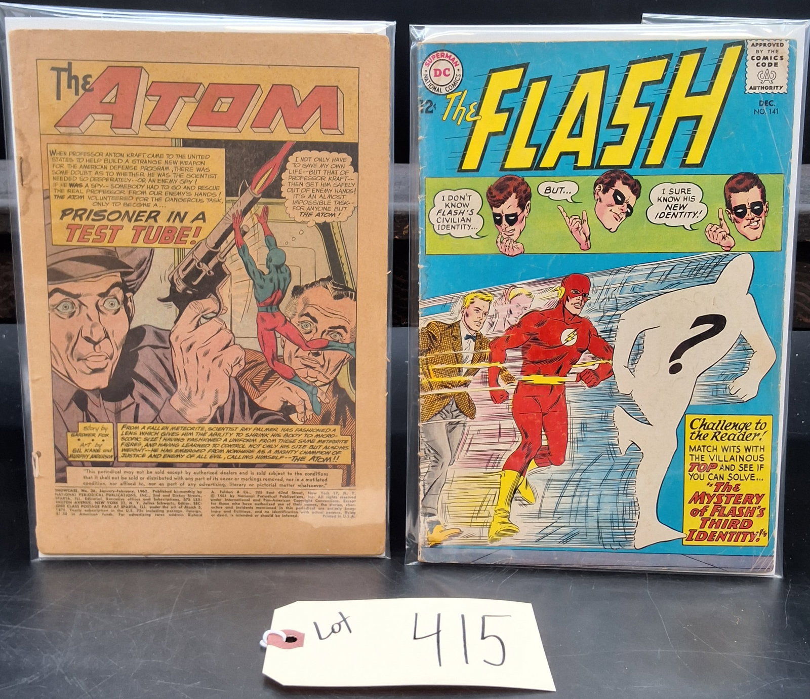 Lot of 2 Vintage Comics: Showcase #36 1962, The Flash #141 1963: Lot of 2 Vintage Comics: Showcase #36 1962, The Flash #141 1963 Condition All property is sold in "as is" condition and all sales are final. Teel Auctions and its consignor make no representations or