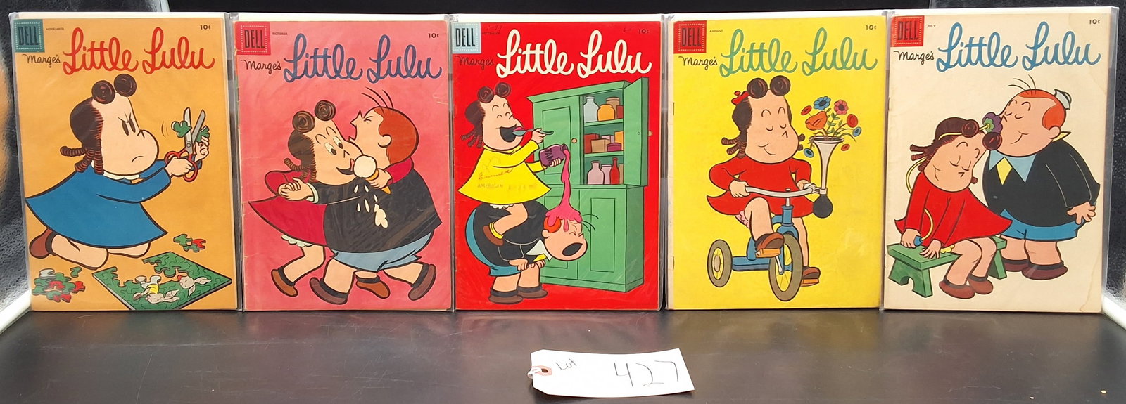 Lot of 5 Vintage Little Lulu Comics: Lot of 5 Vintage Little Lulu Comics Condition All property is sold in "as is" condition and all sales are final. Teel Auctions and its consignor make no representations or warranties, express or